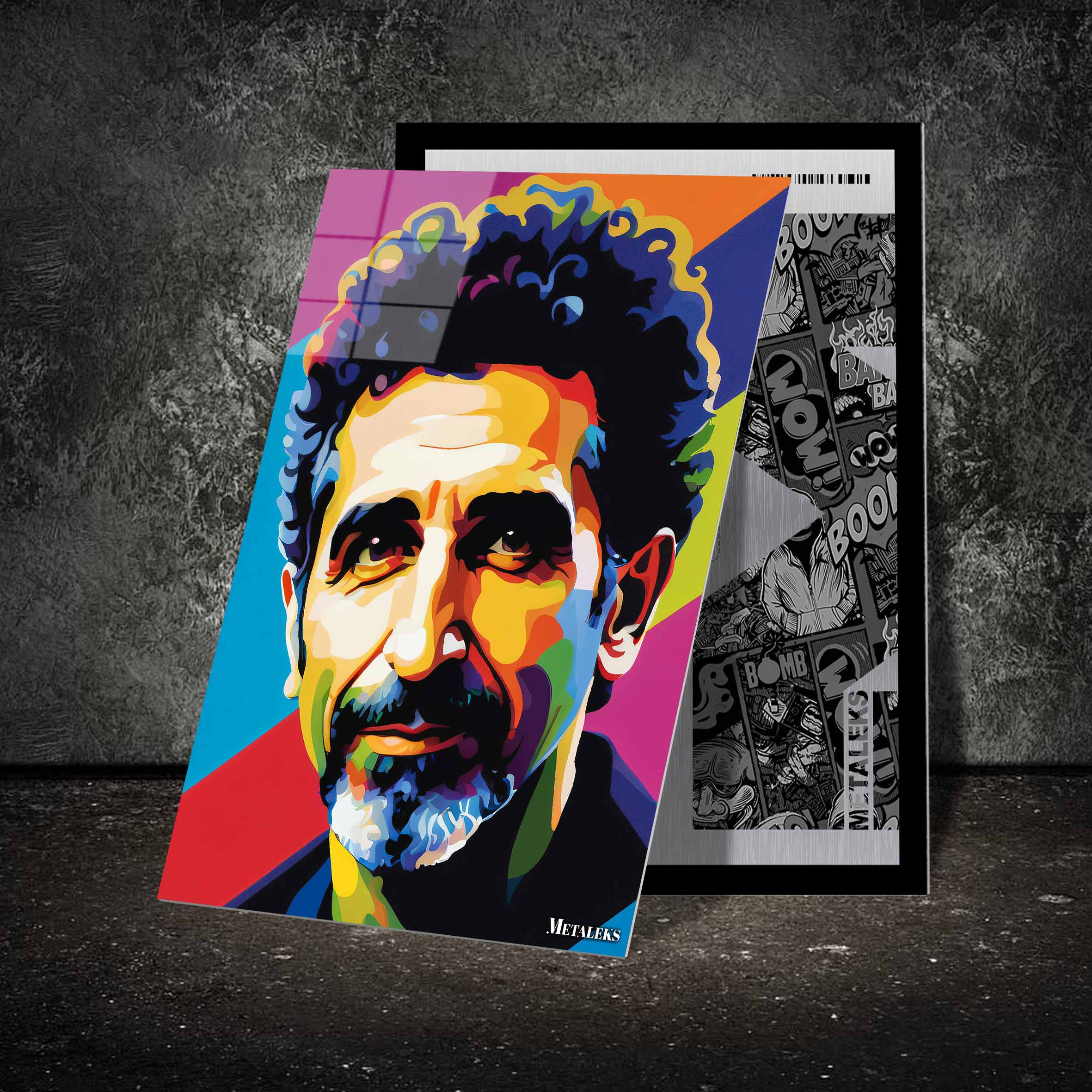 Serj Tankian Pop Art-designed by @Owl design