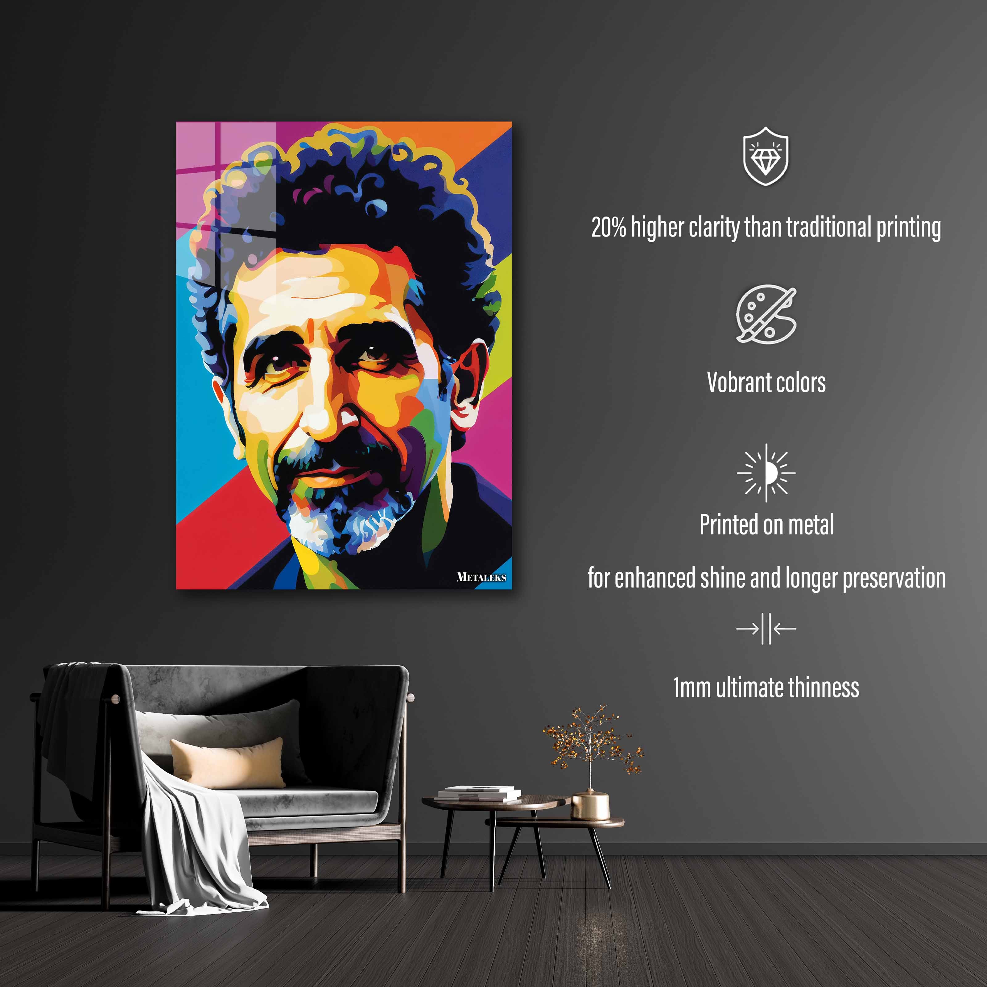 Serj Tankian Pop Art-designed by @Owl design