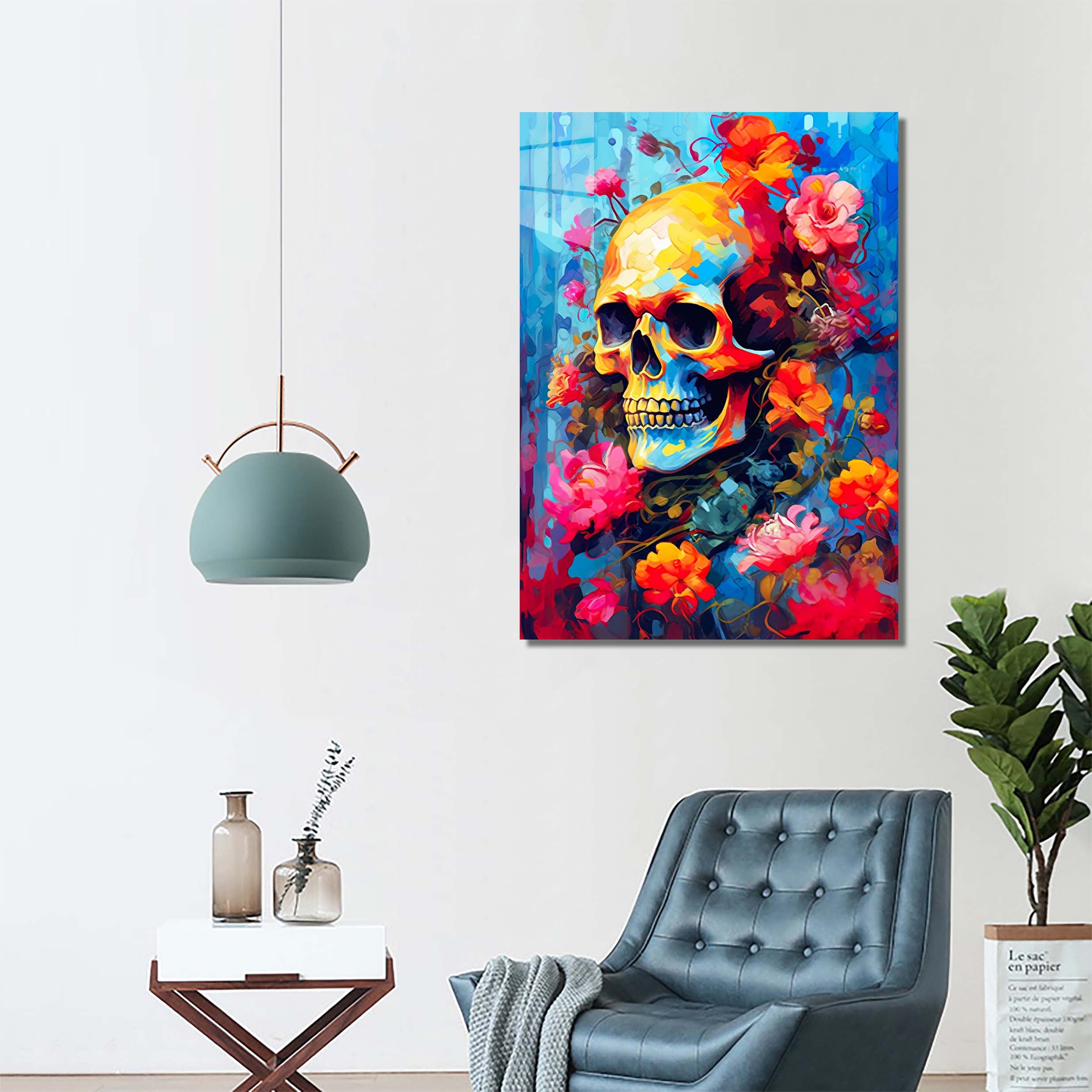 Skull in Roses-designed by @Paragy