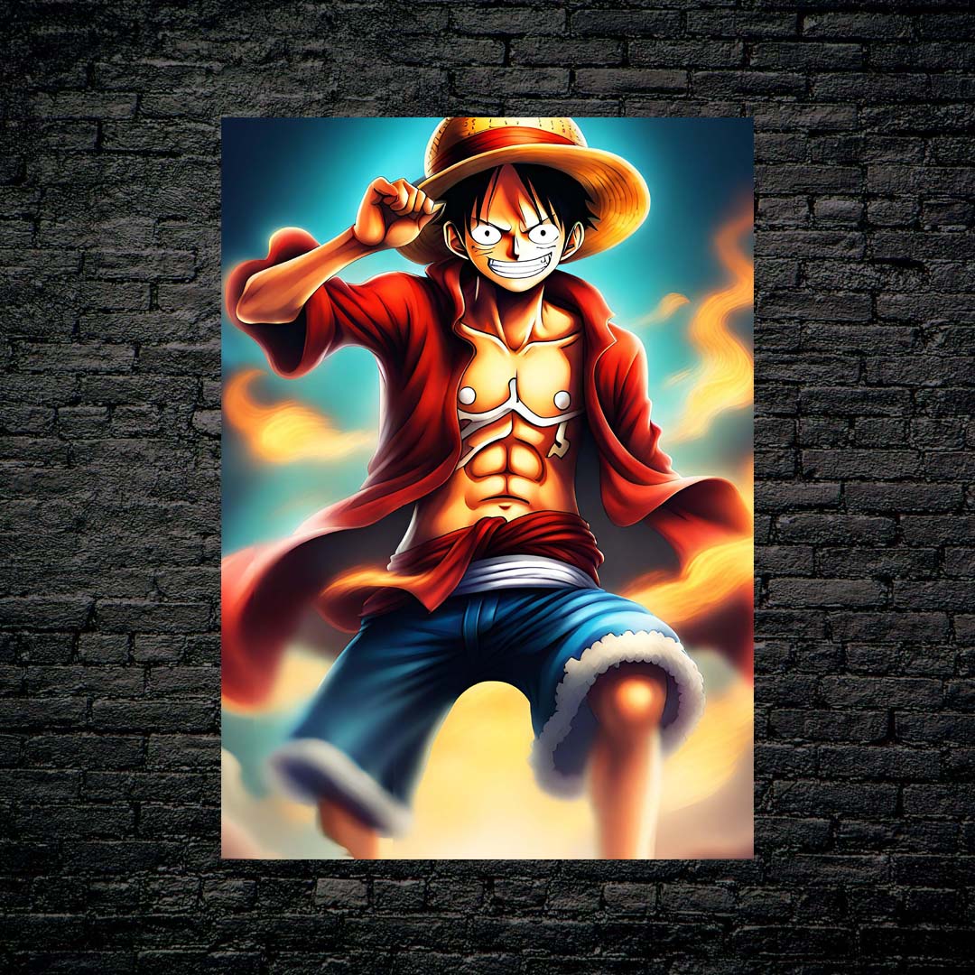 Smoke Luffy One Piece-designed by @DynCreative