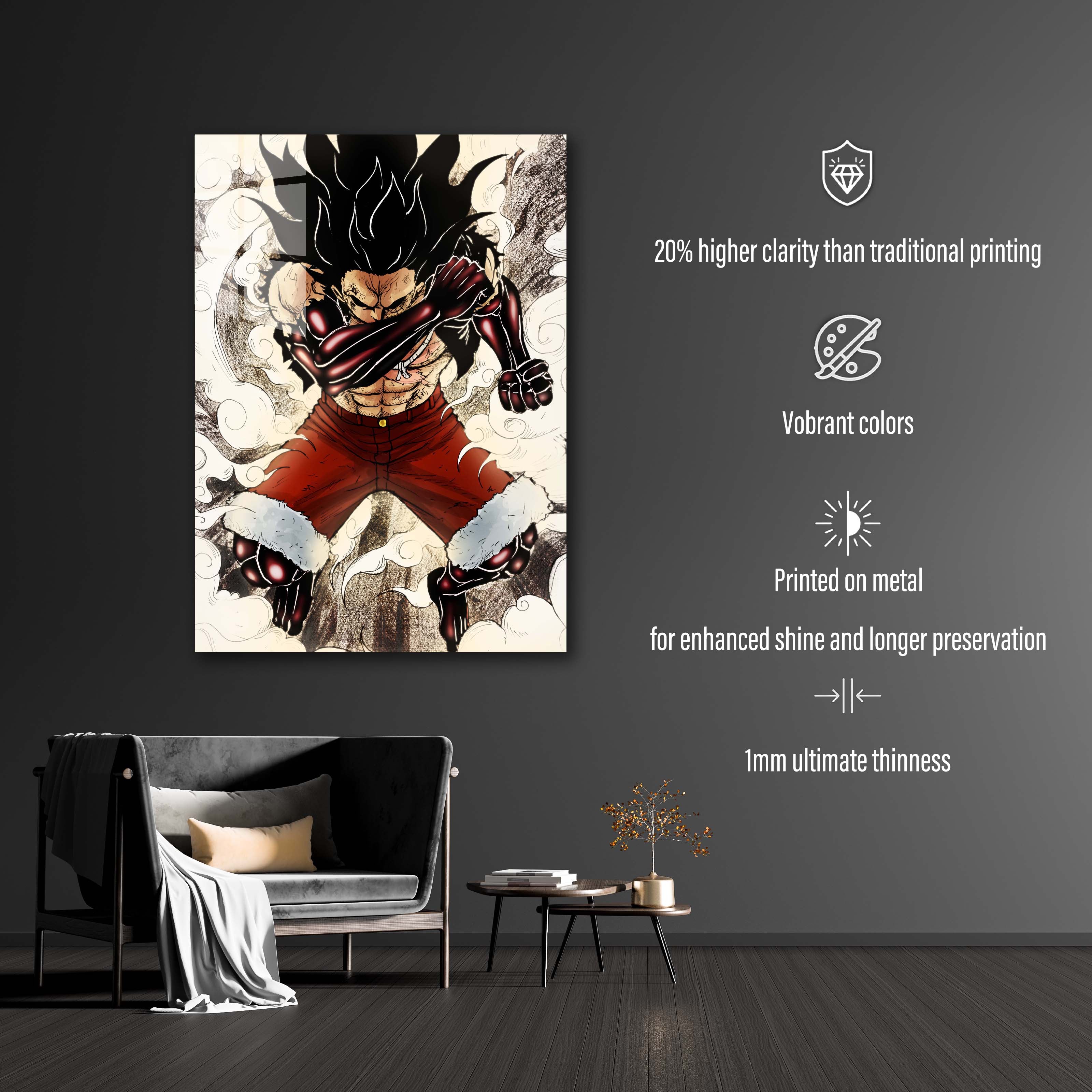 Snake Man, Gear 4 - Luffy One piece poster -designed by @MCAshe art