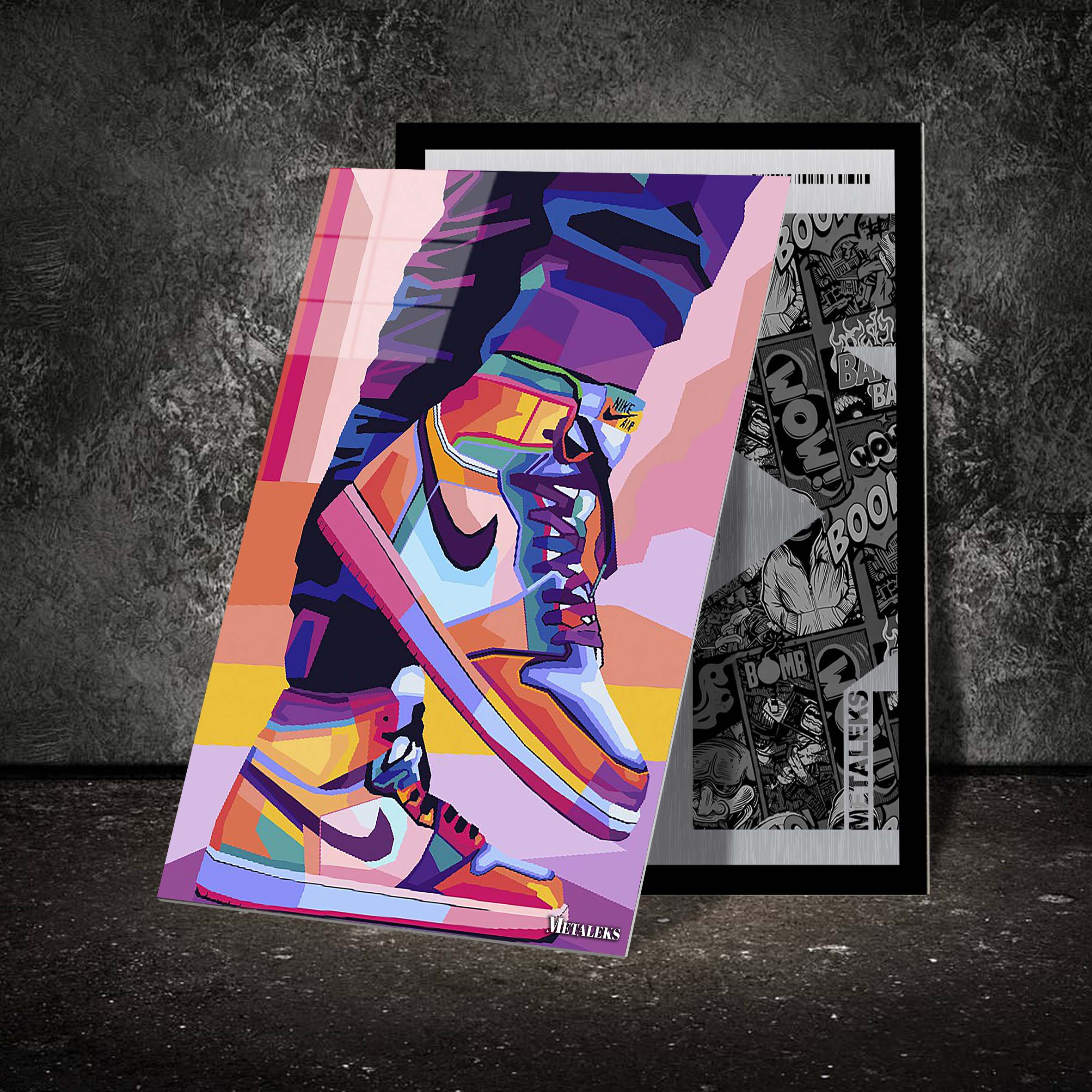 Sneakers wpap pop art-designed by @Azlan Xavier