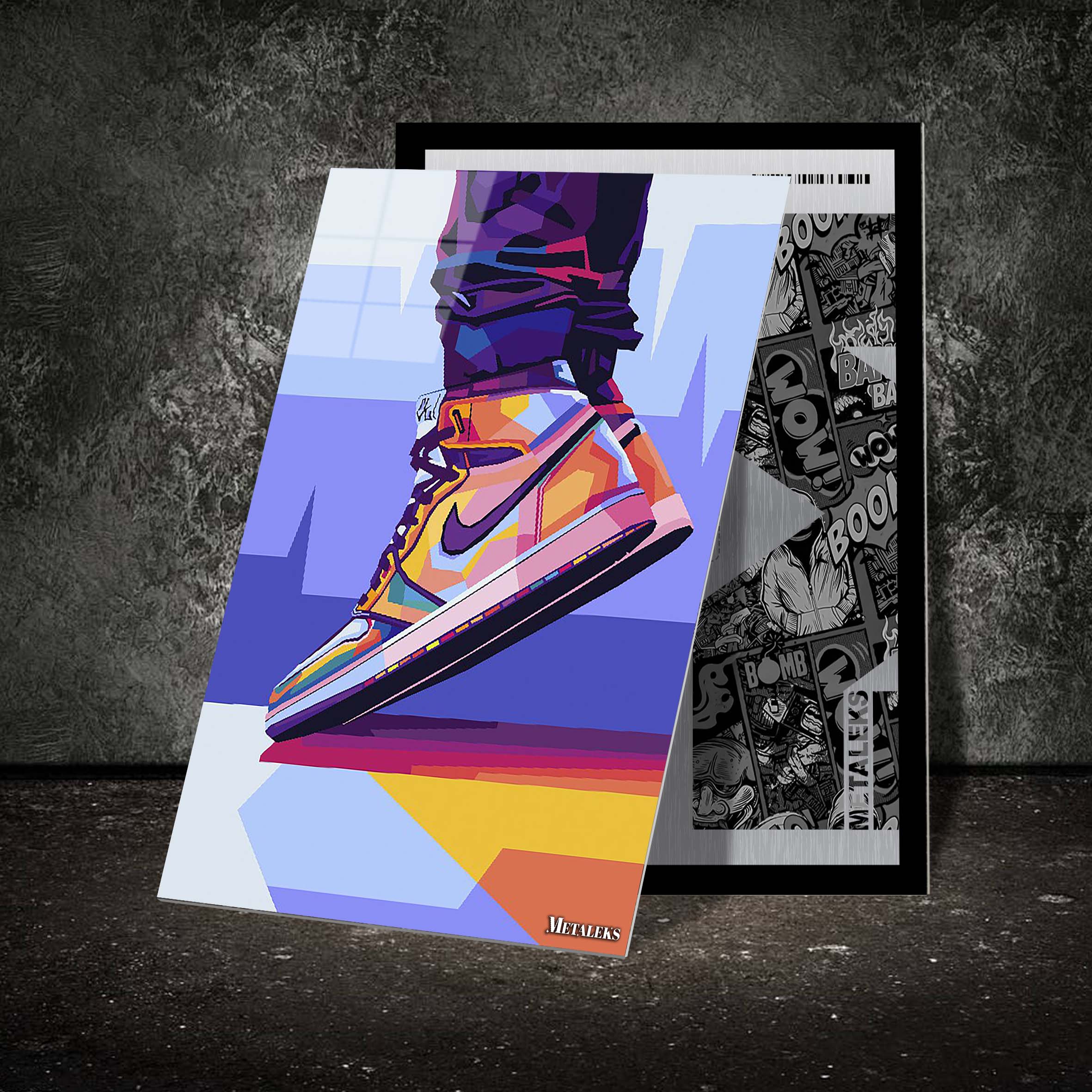 Sneaker wpap-designed by @Azlan Xavier