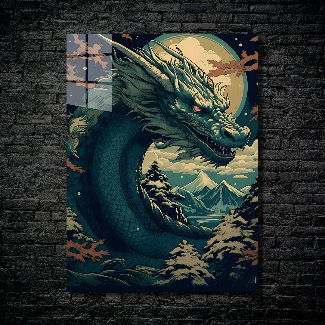 Snow and dragon-designed by @Artsopolis