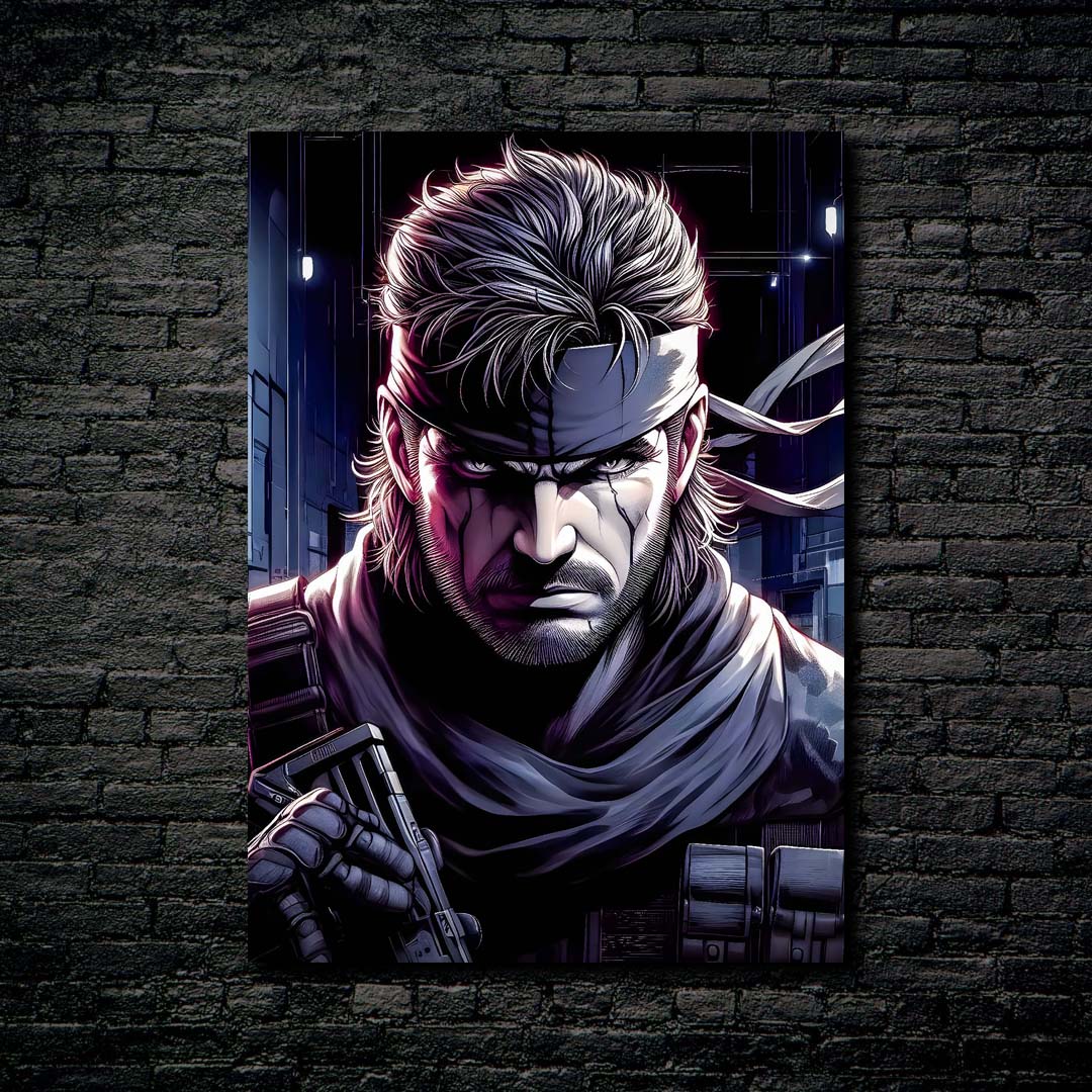 Solid Snake-designed by @starart_ia