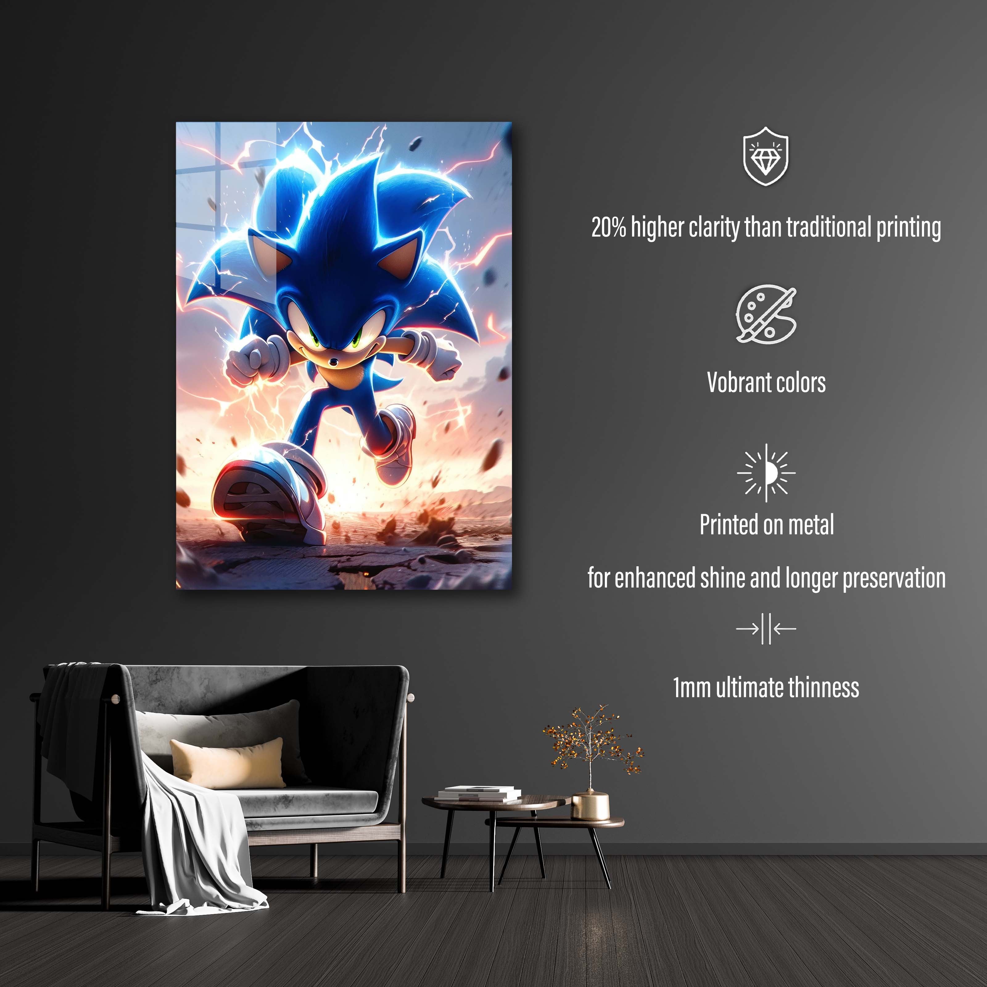 Sonic Wallpaper by @visinaire.ai-designed by @visinaire.ai