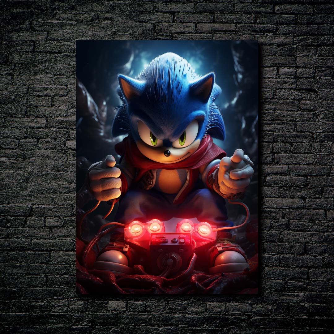 Sonic theHedgehog-designed by @WATON CORET