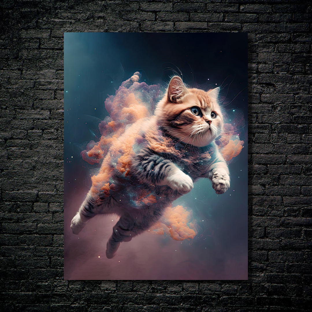 Space Cat-Artwork by @Da vinci Ai Art