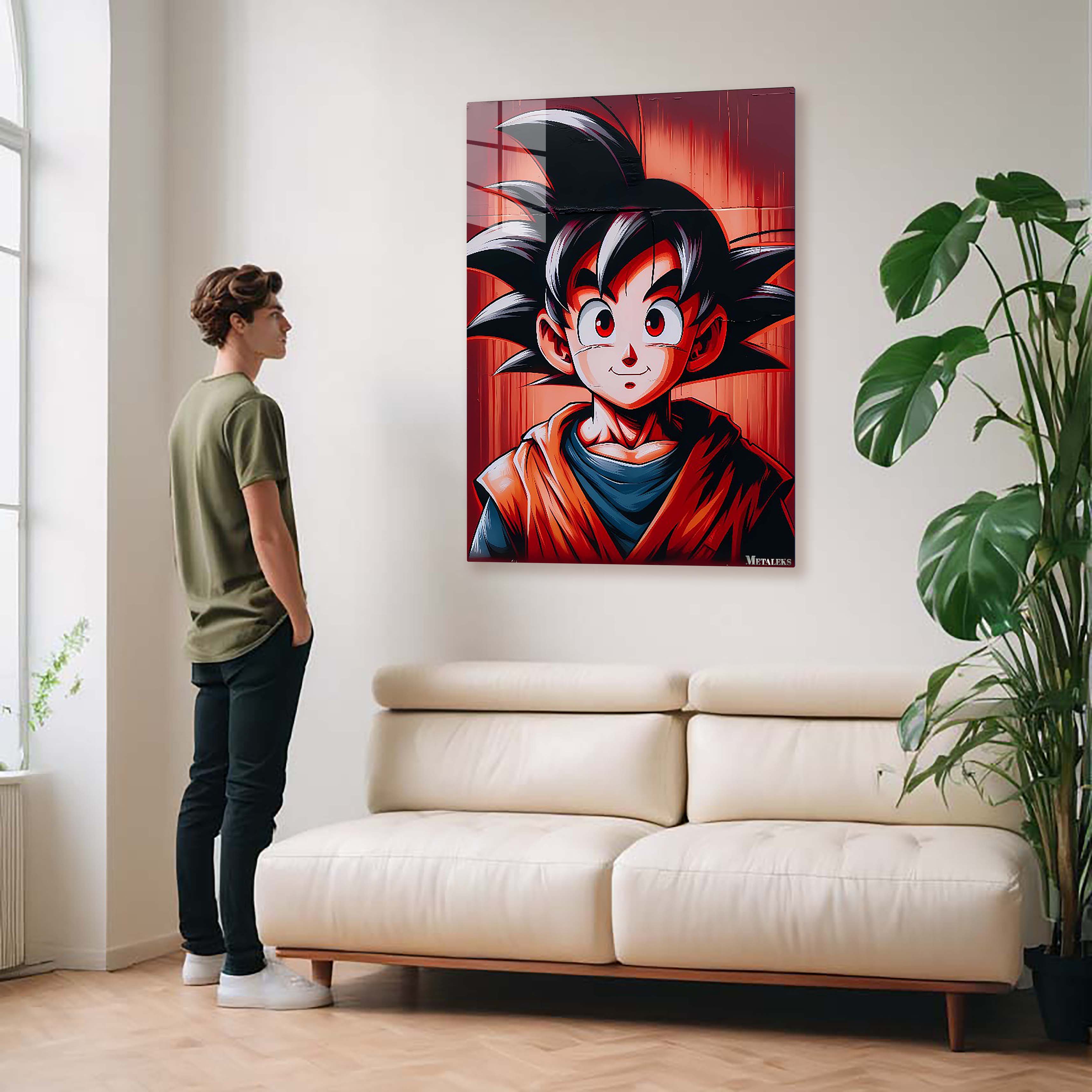 Sson Goku Smile-Artwork by @Lucifer Art2092