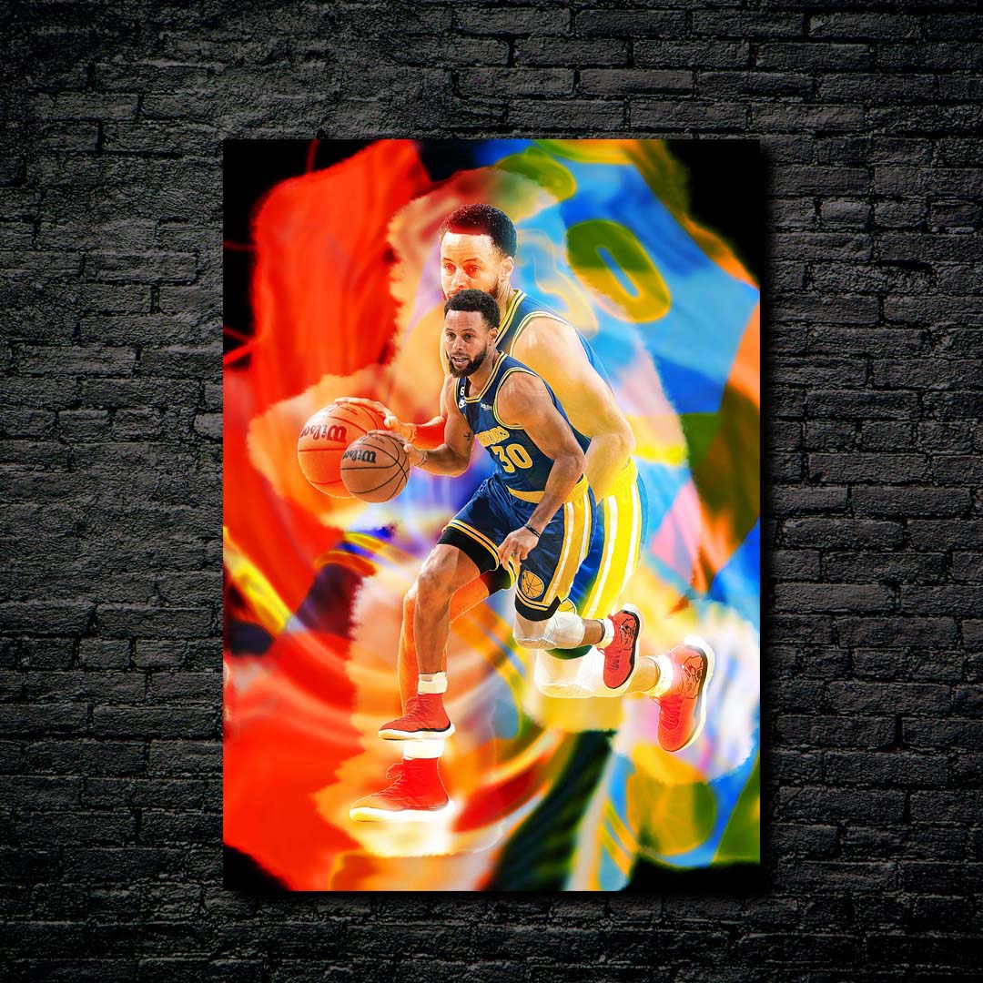 Stephen curry dribbling-designed by @rizal.az
