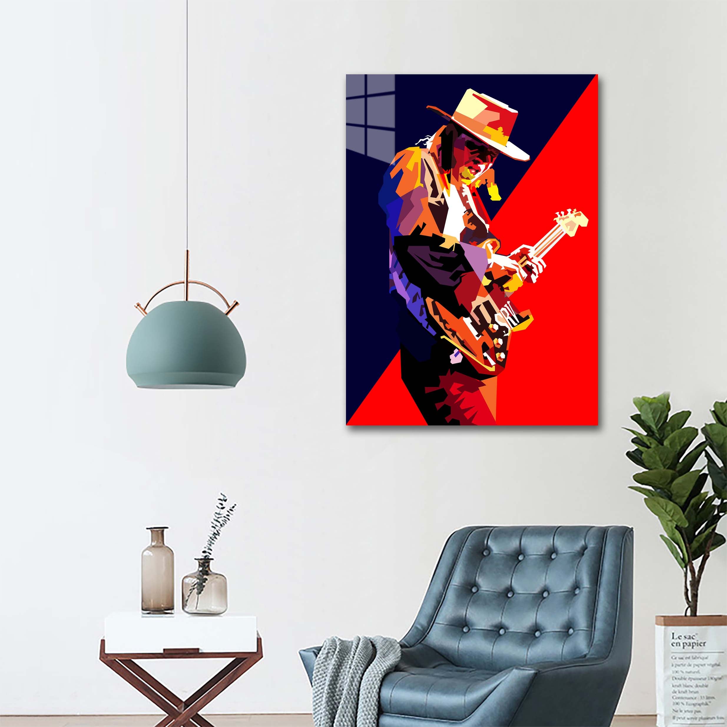 Stevie Ray Vaughan Pop Art-designed by @jajansawutii