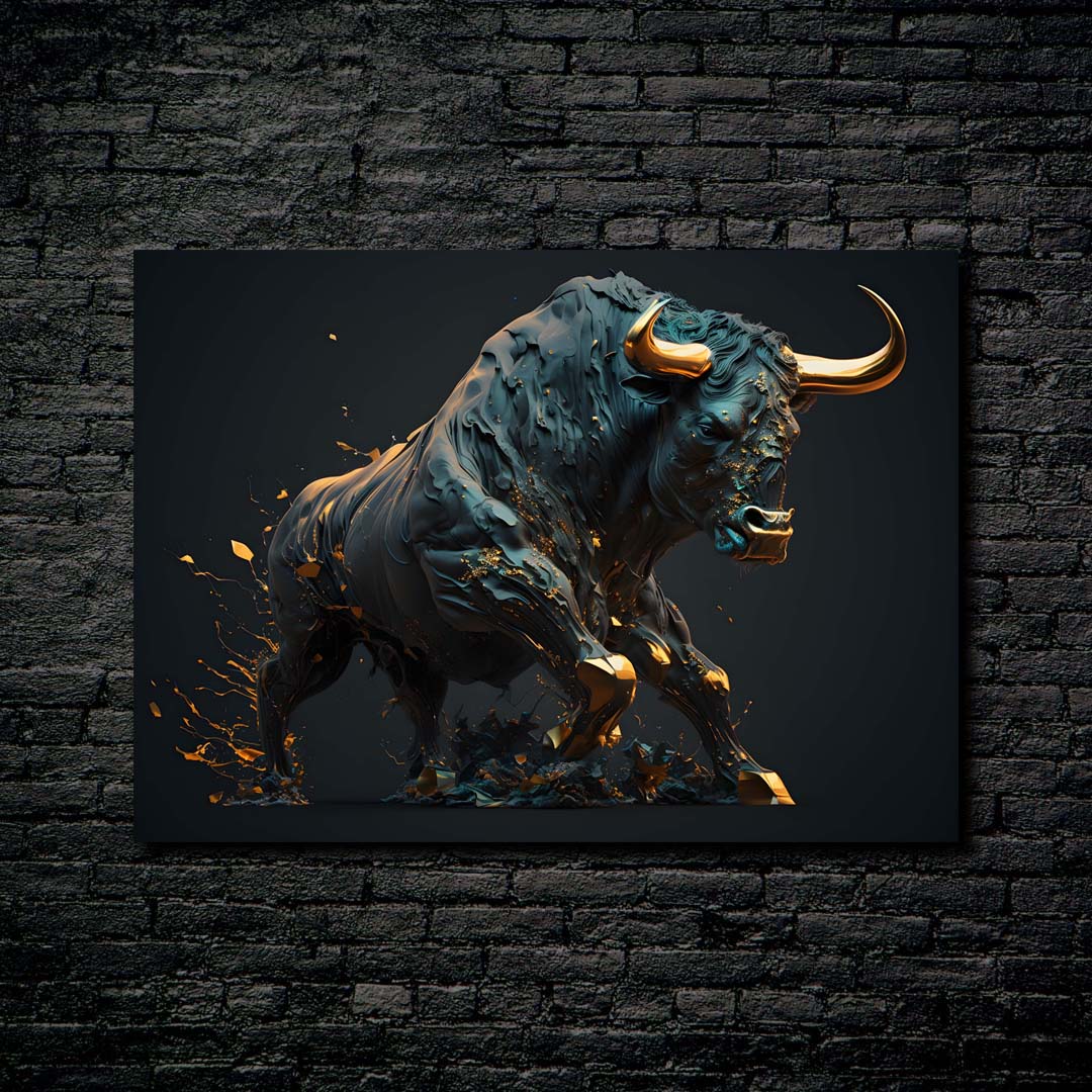 Stocks Bull-designed by @MidjourneyHero