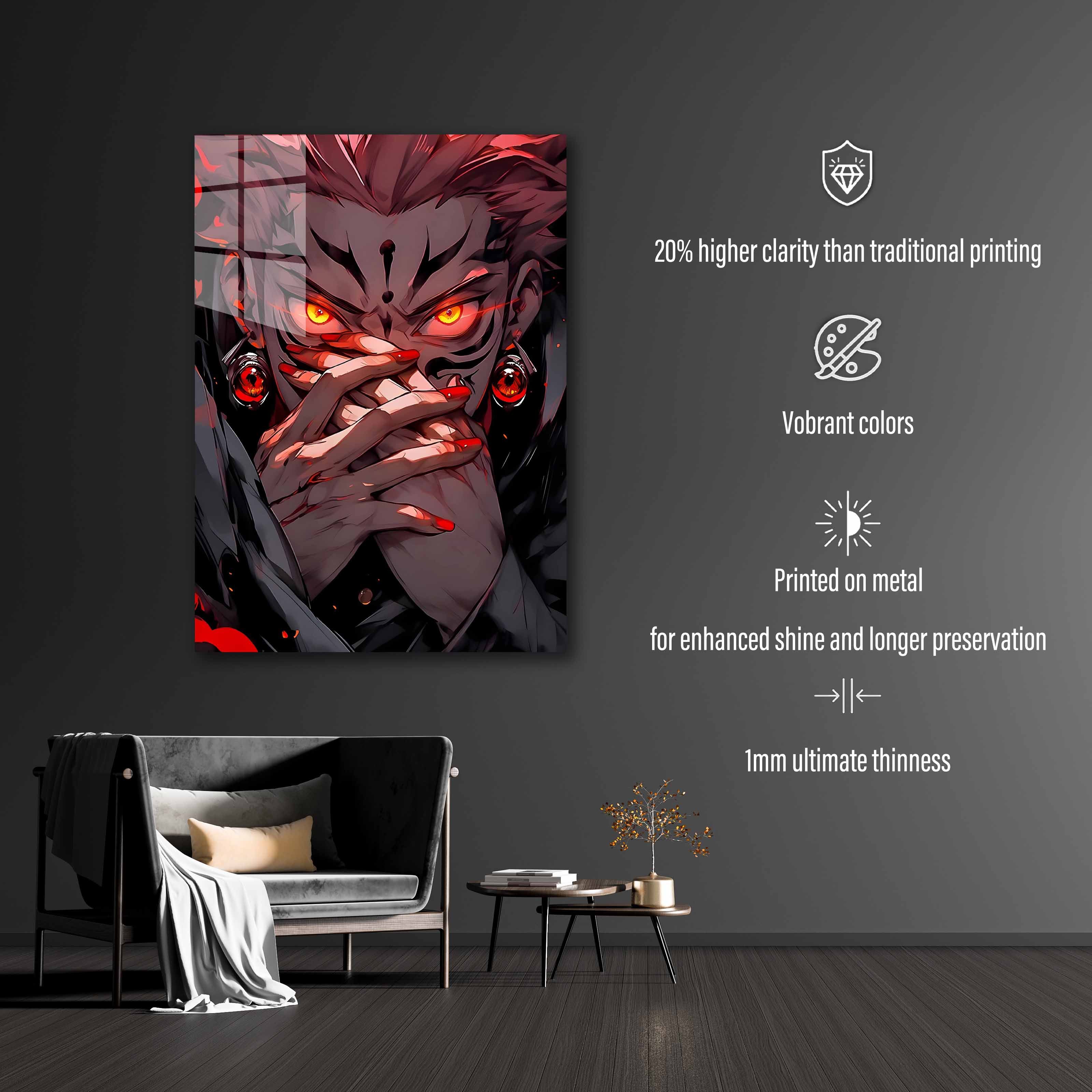Sukuna Jujutsu Kaisen Red Eye-designed by @DarkJay AI
