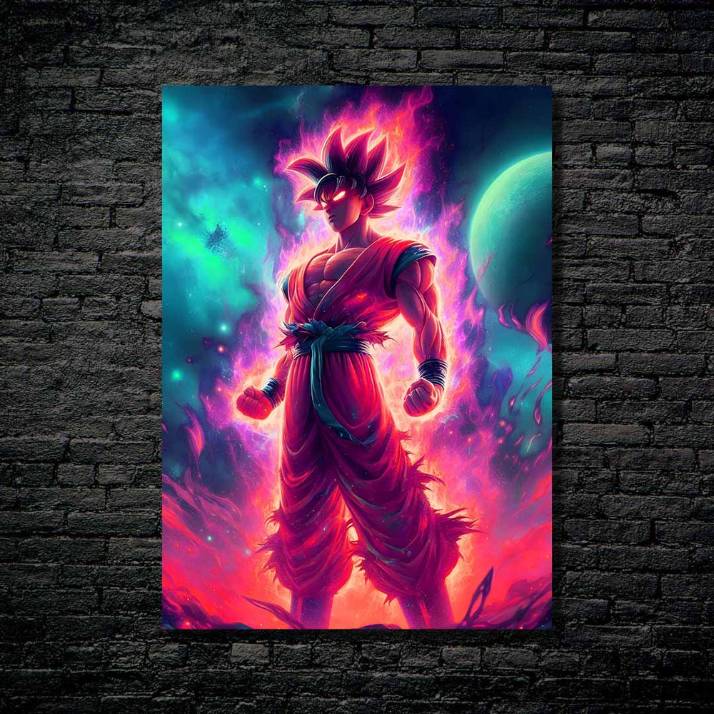 Super Saiyan God Red-Artwork by @Genio Art