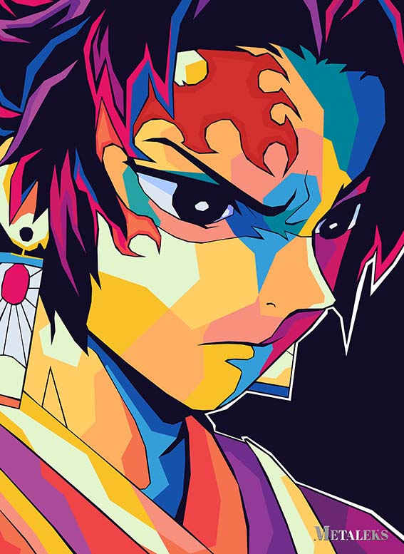 Tanjiro Wpap Popart style1