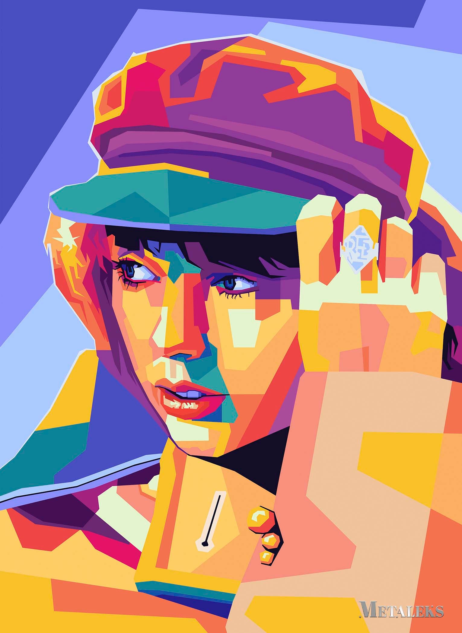 Taylor swift wpap pop art