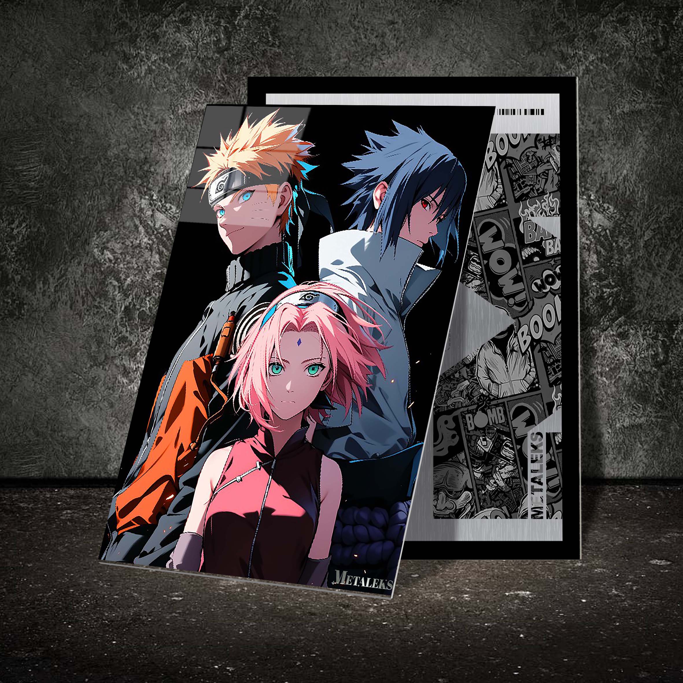 Team 7 Naruto - Sakura - Sasuke | Anime Naruto-designed by @Genio Art