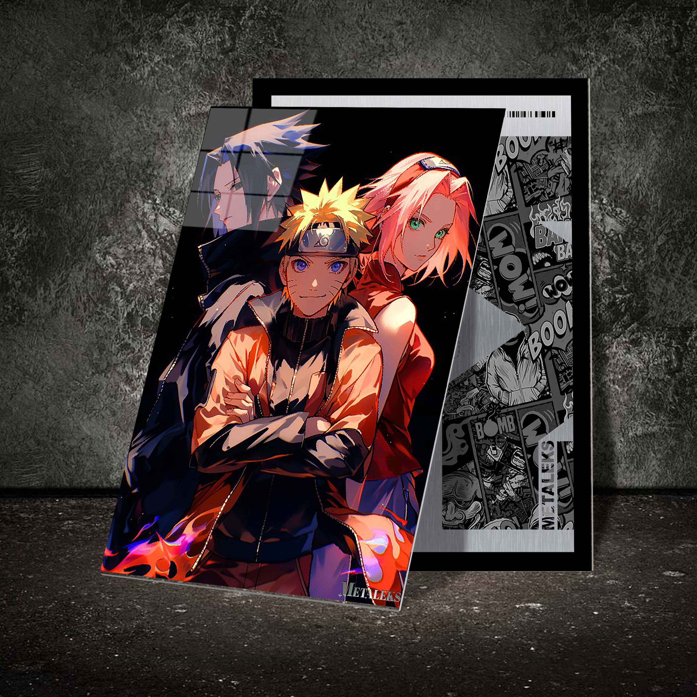 Team 7 Sasuke, Naruto, Sakura | Anime Naruto-designed by @Genio Art