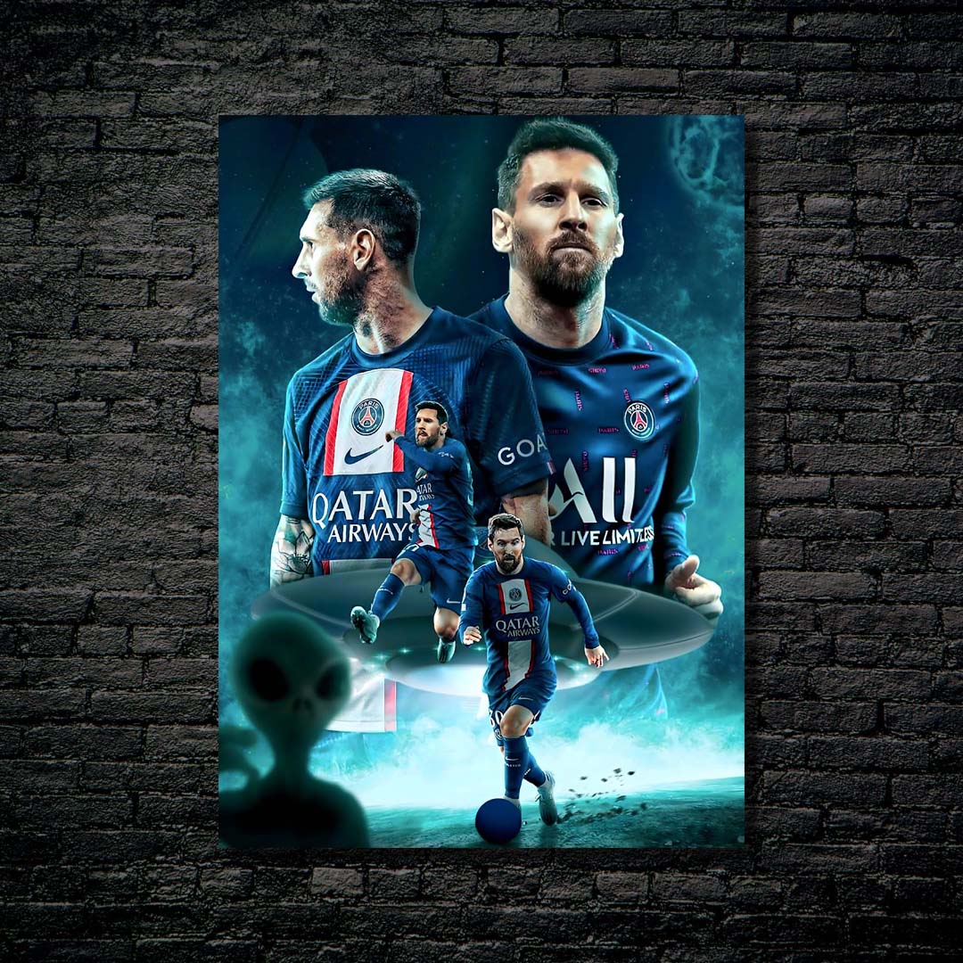 The Goat Messi PSG-designed by @My Kido Art