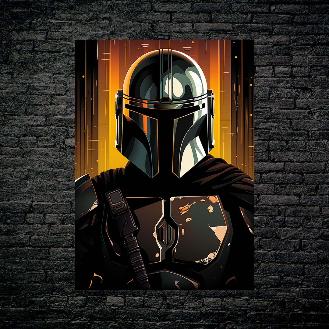 The Mandalorian on fire-designed by @SAMCRO