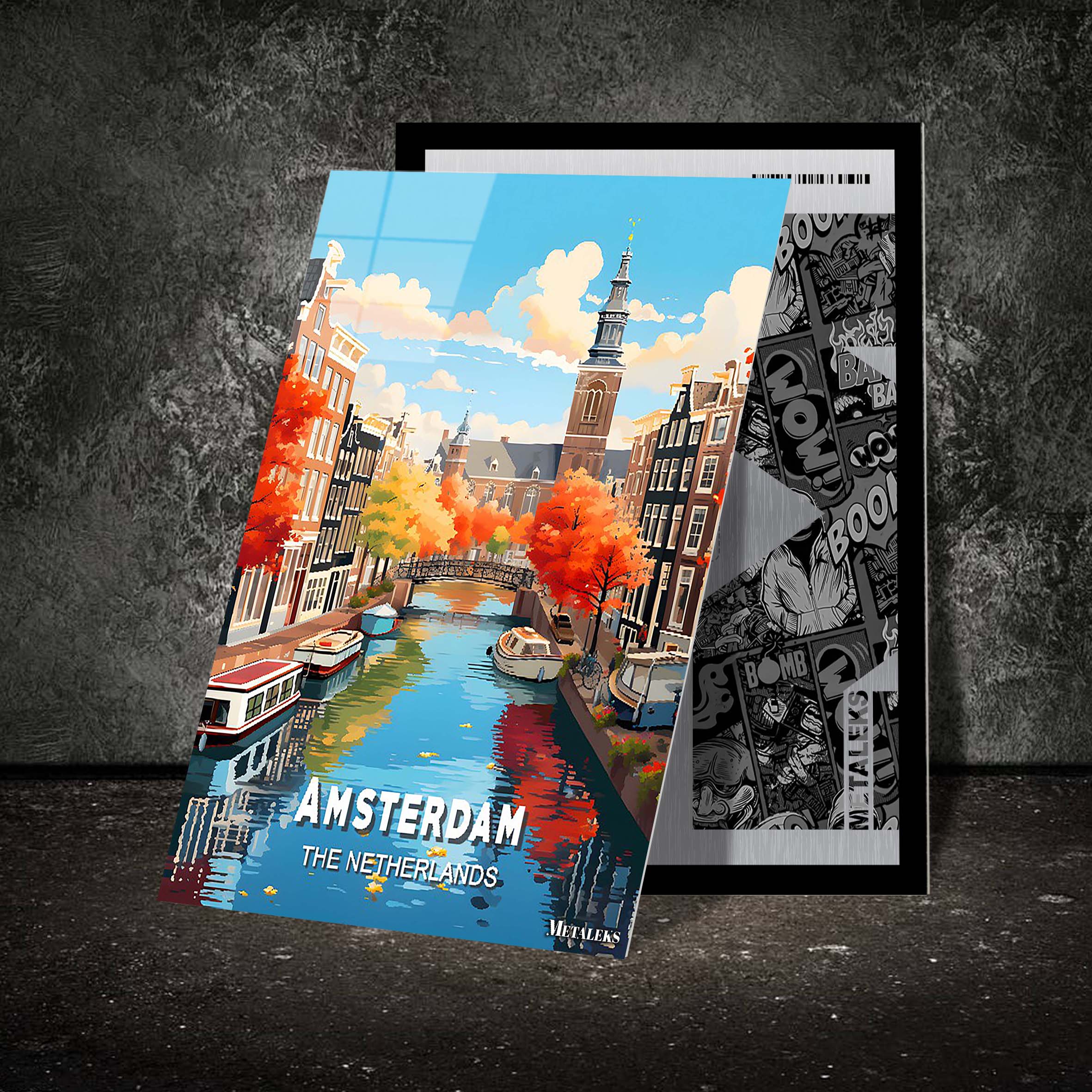 The Netherlands - Amsterdam 2-designed by @Travel Poster AI