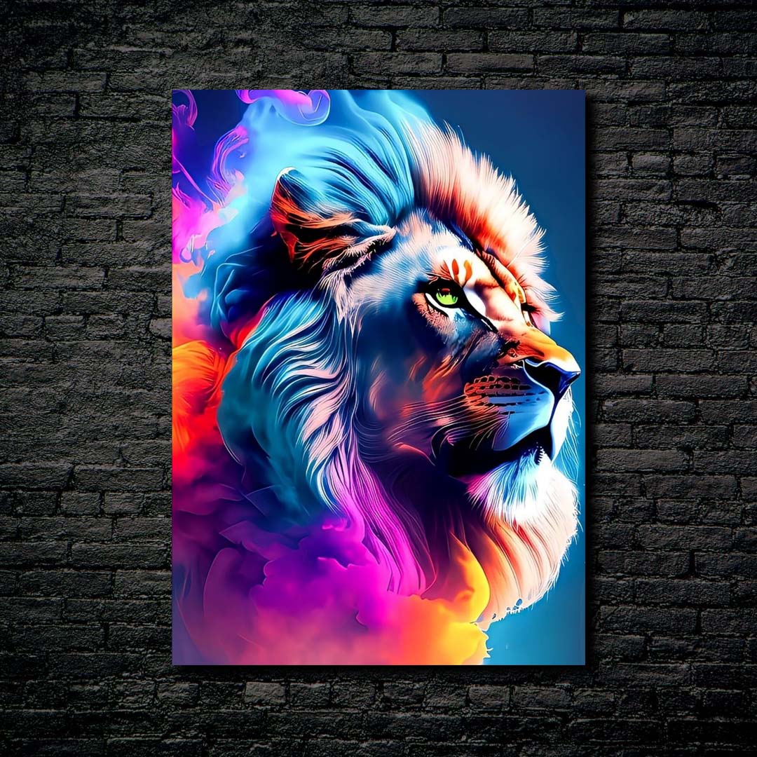 The lion-designed by @Pus Meong art