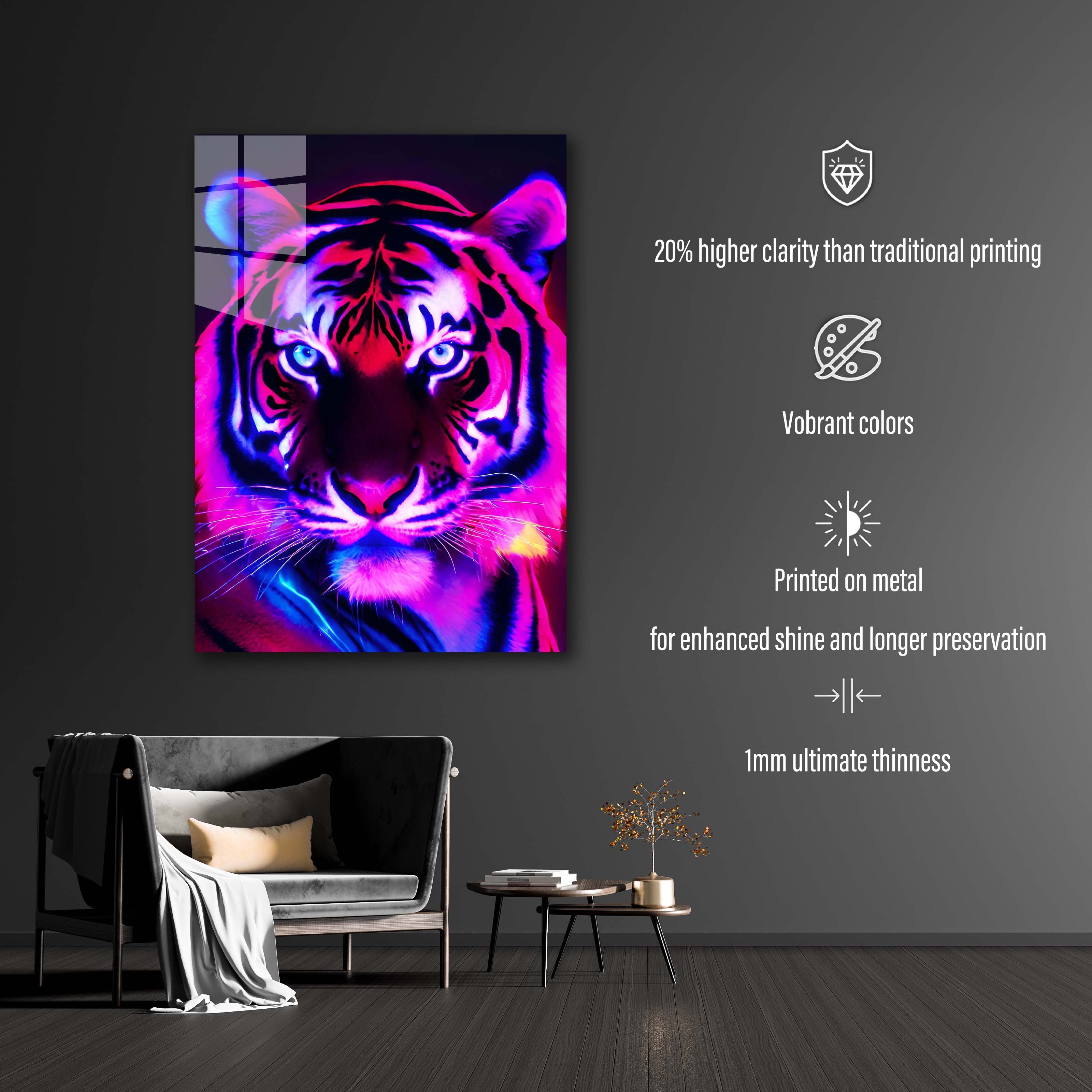 Tiger Minimalist-designed by @DynCreative