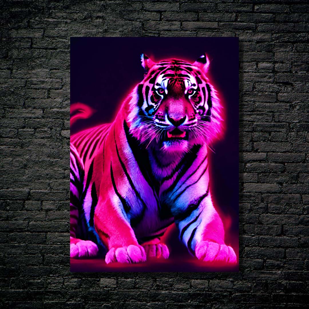 Tiger Retrowave-designed by @DynCreative