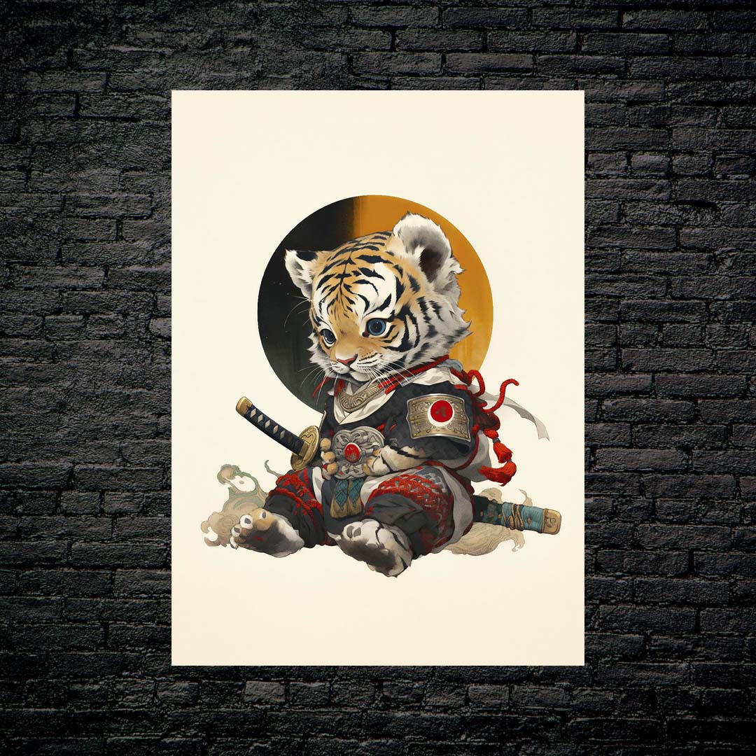 Tiger Samurai-designed by @Diegosilva.arts
