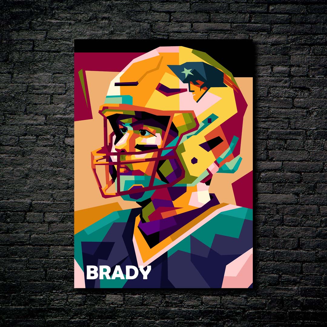 Tom Brady legend Rugby in wpap art-designed by @Amirudin kosong enam