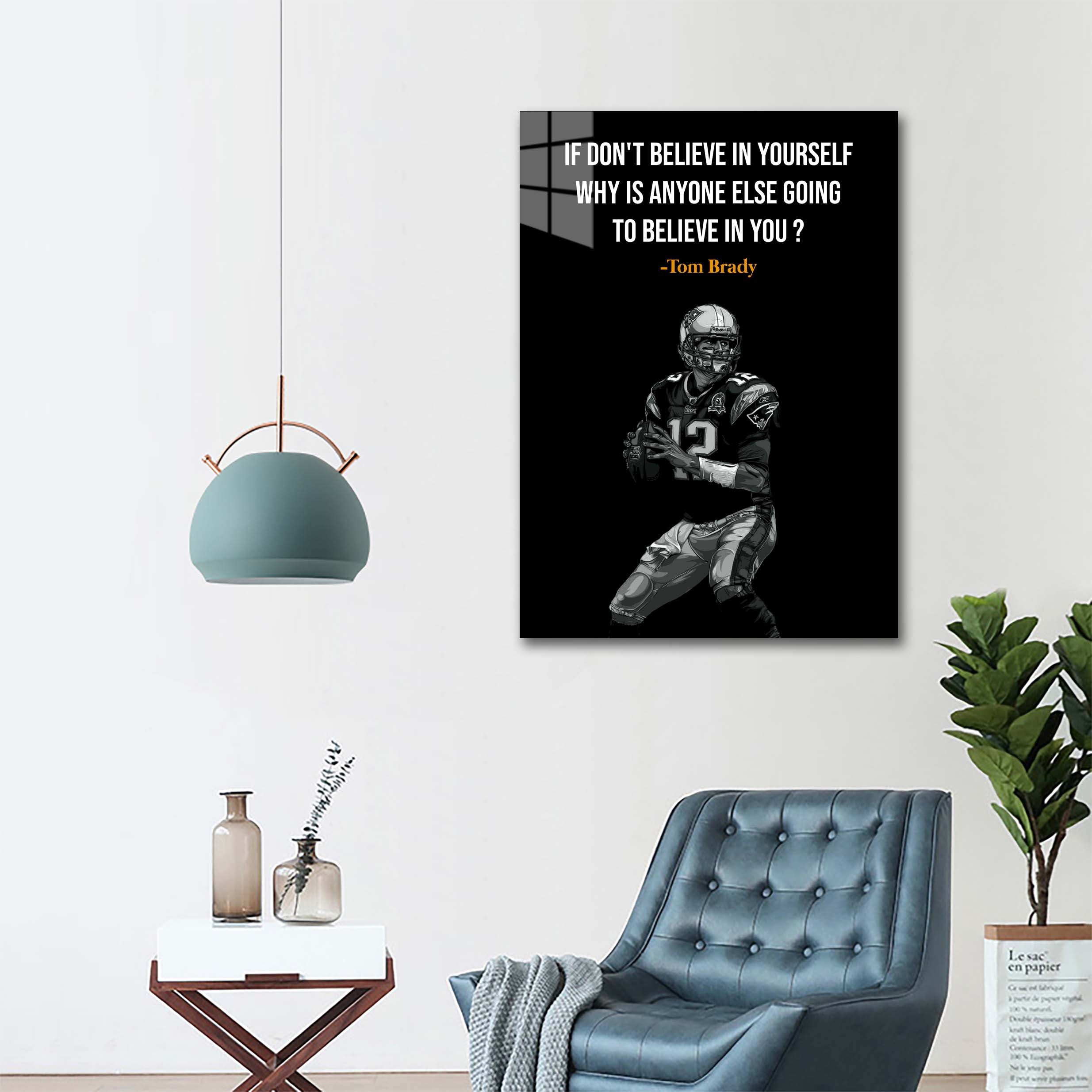 Tom Brady quote-designed by @Pus Meong art
