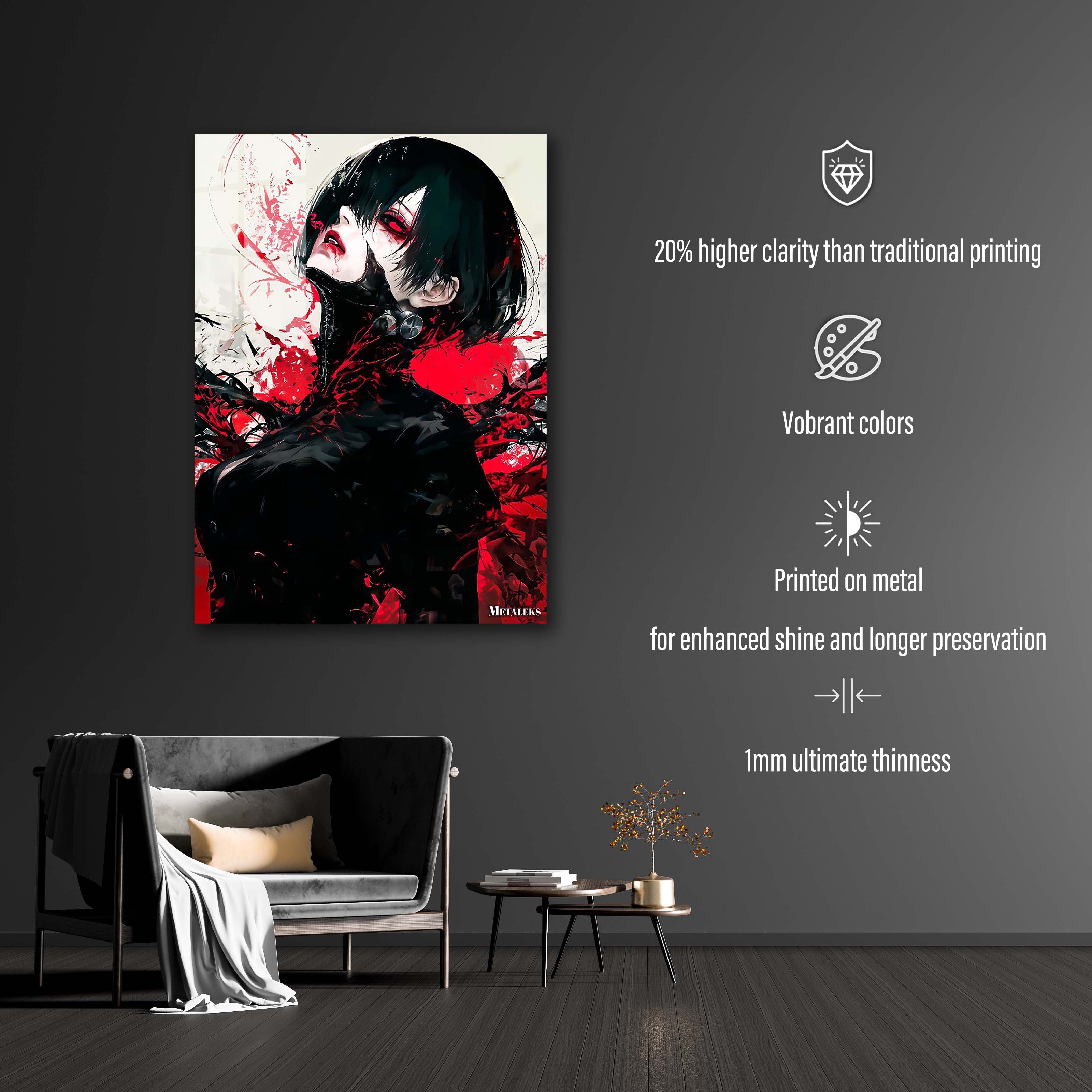 Touka Kirishima Vampire-designed by @Freiart_mjr