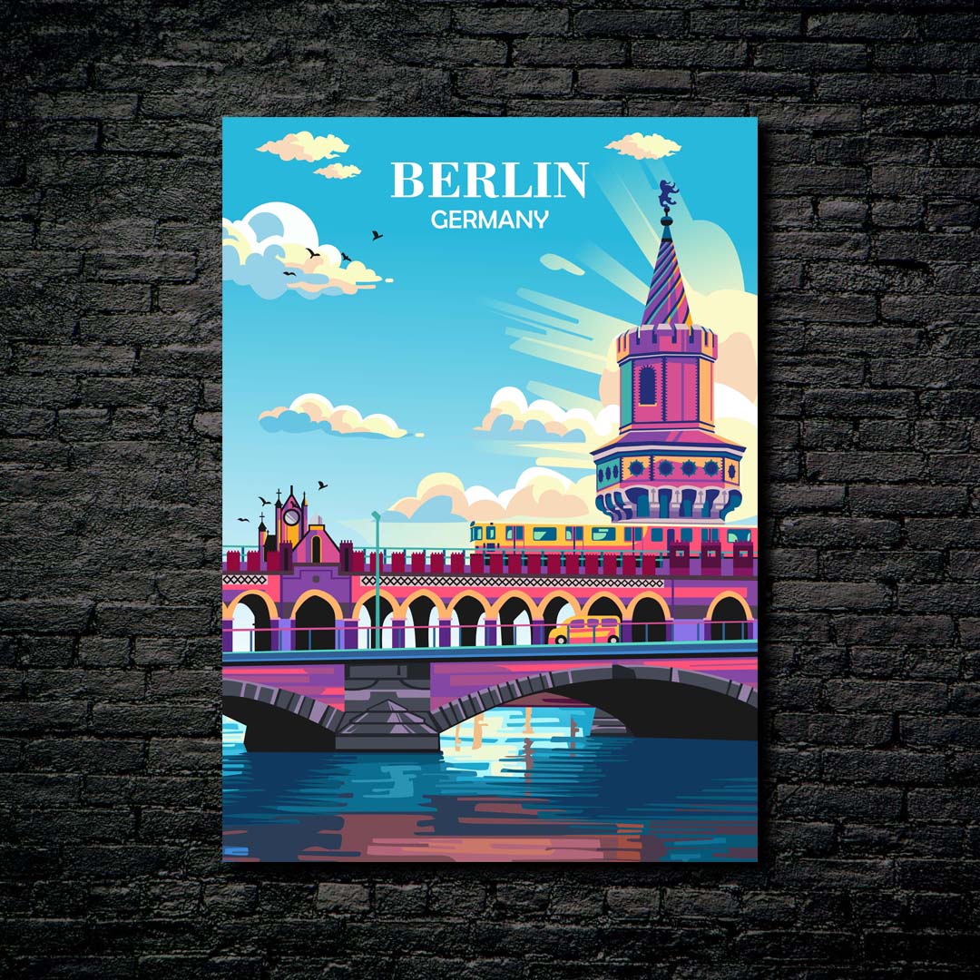 Travel Poster Berlin Germany-designed by @dikasujud