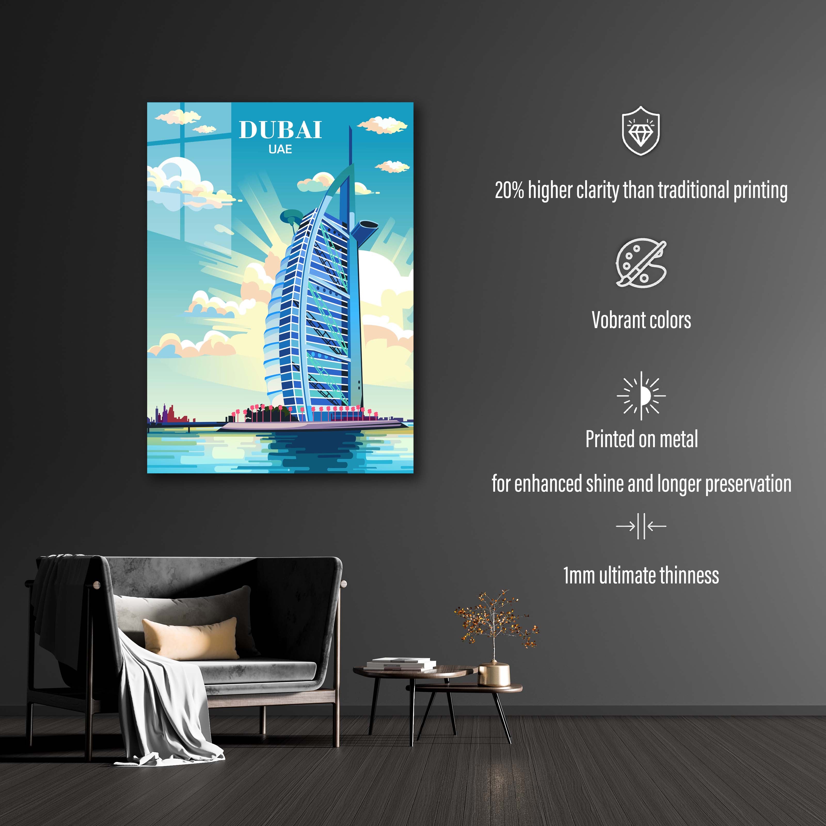 Travel Poster Dubai UAE-designed by @dikasujud
