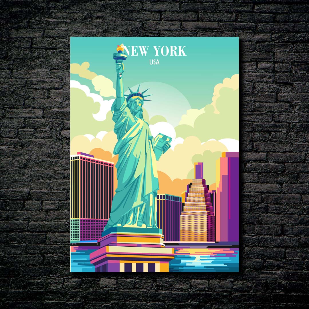 Travel Poster New York City USA-designed by @dikasujud