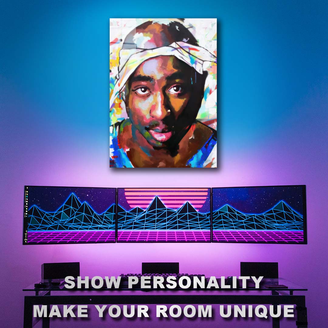 Tupac Colorful-designed by @Vinahayum