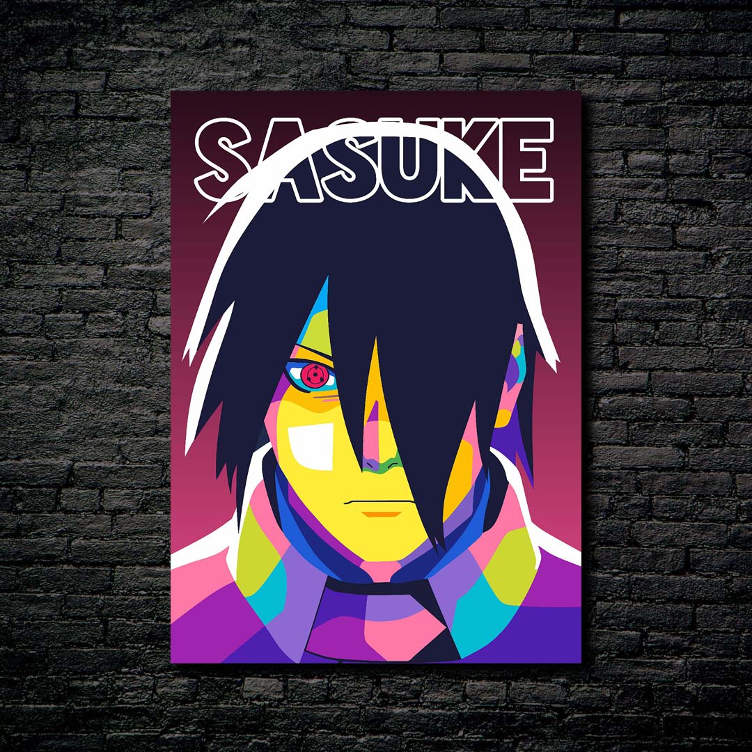 Uchiha Sasuke in WPAP Style-designed by @V Styler