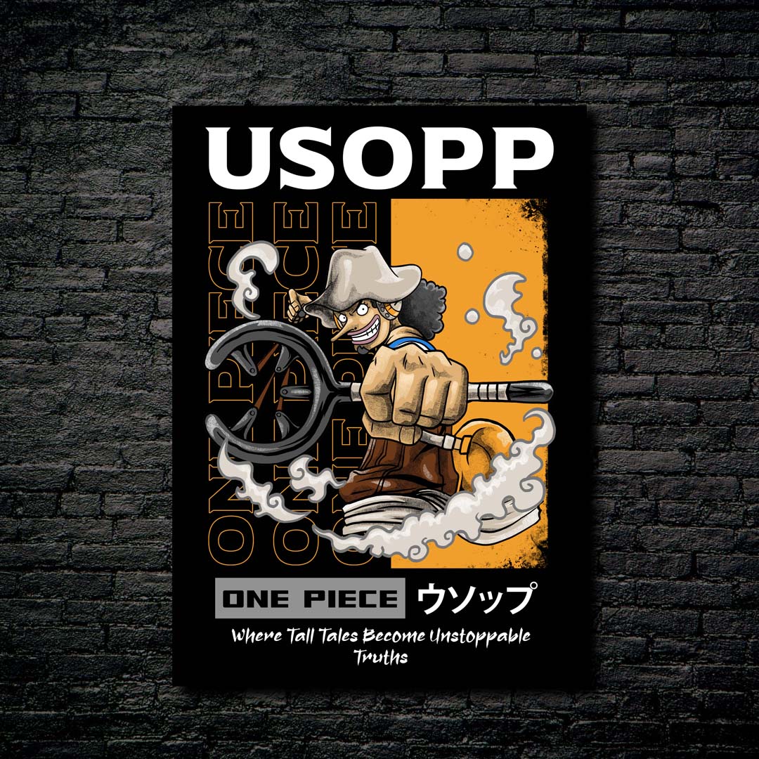 Usopp One Piece Anime-designed by @adamkhabibi