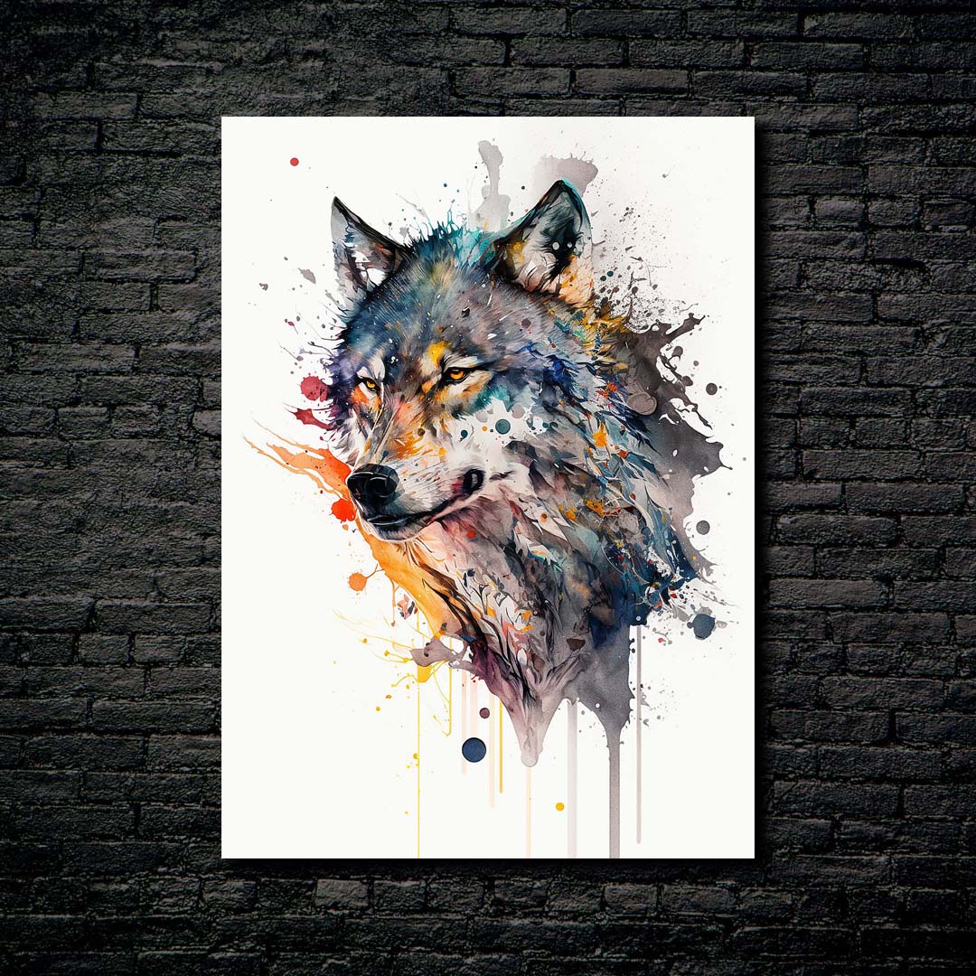 Wolf Watercolors -designed by @elzart_gallery