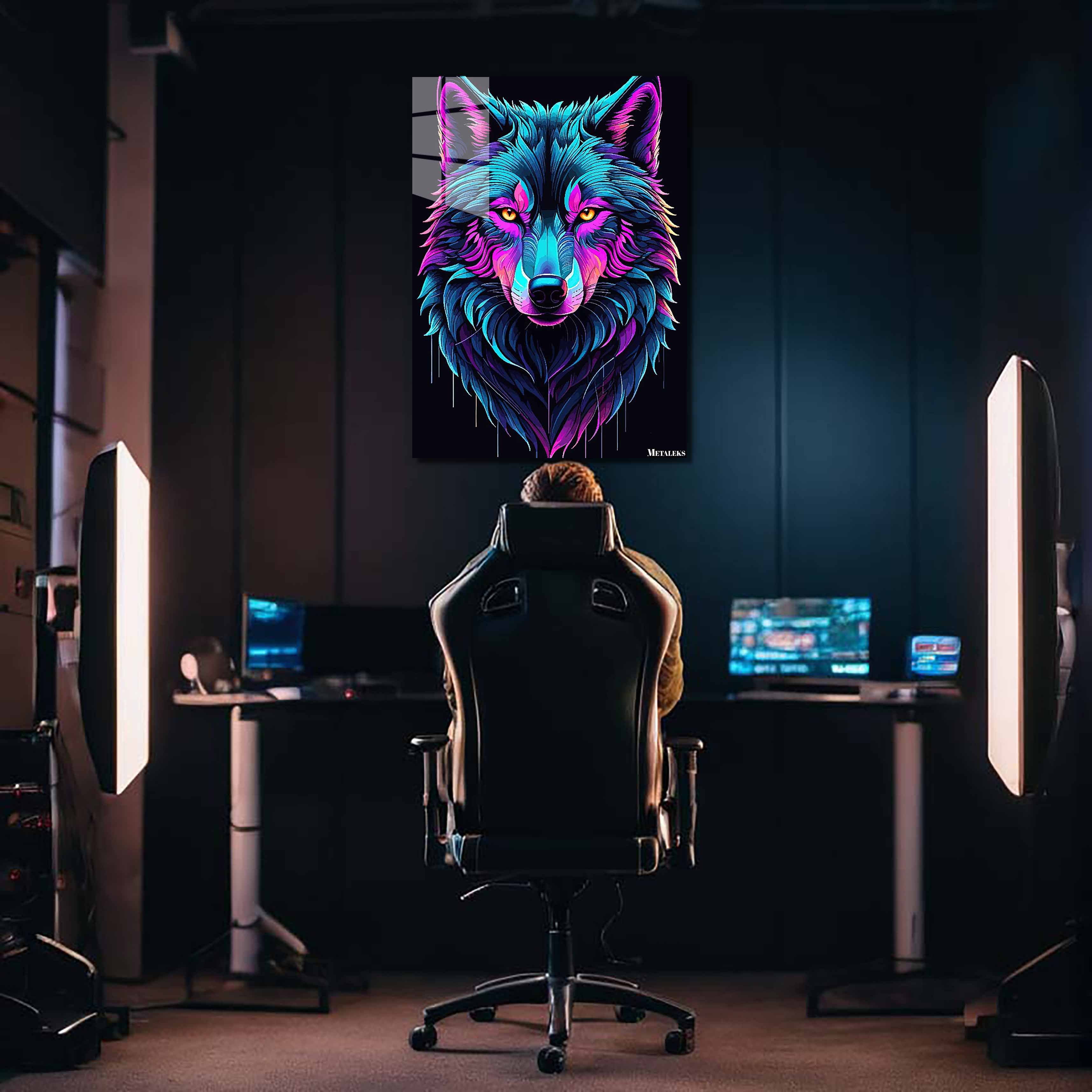 Wolf neon-designed by @Sheshh