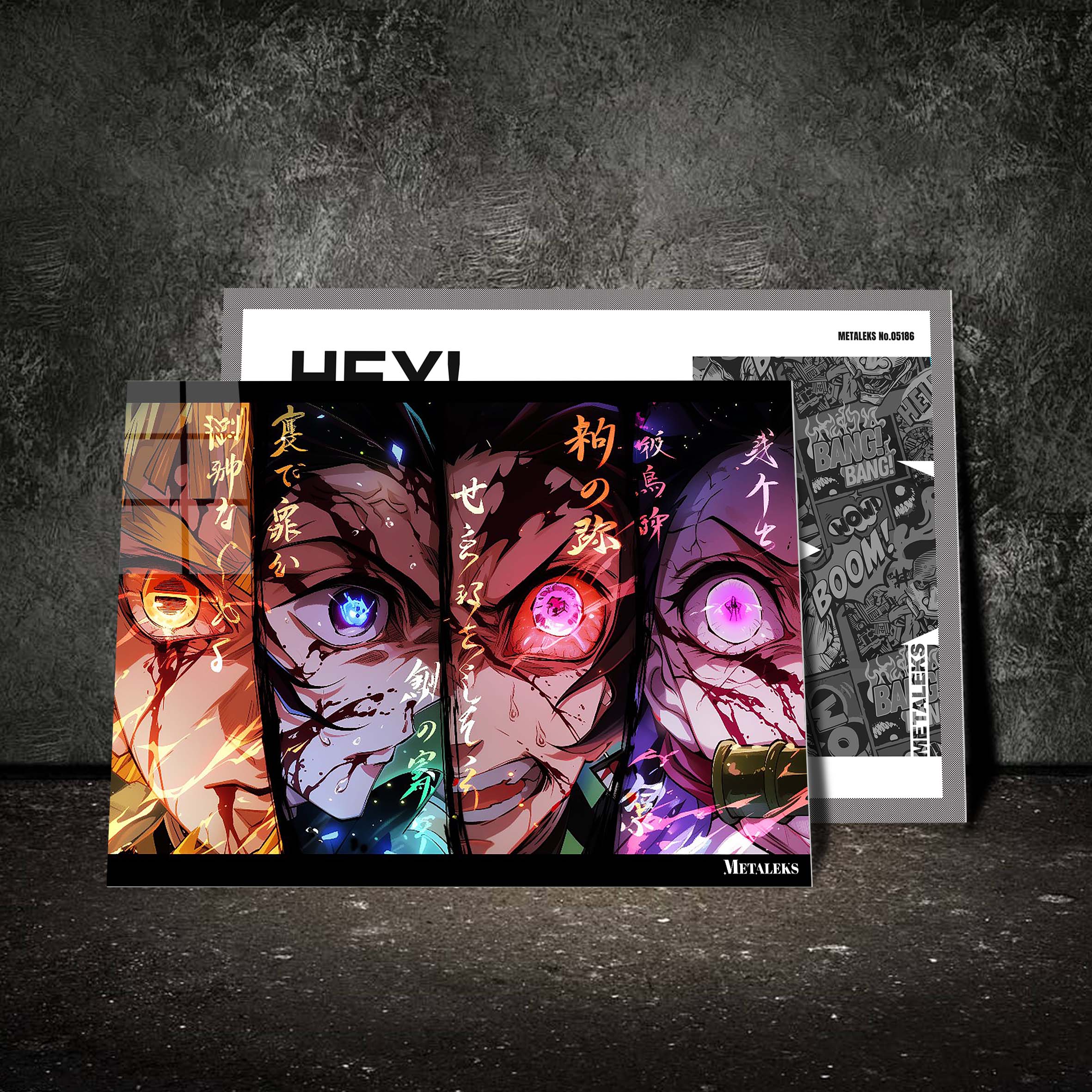 Zenetsu, Inosuke, Tanjiro, and Nezuko, | Demon Slayer-designed by @Beat Art