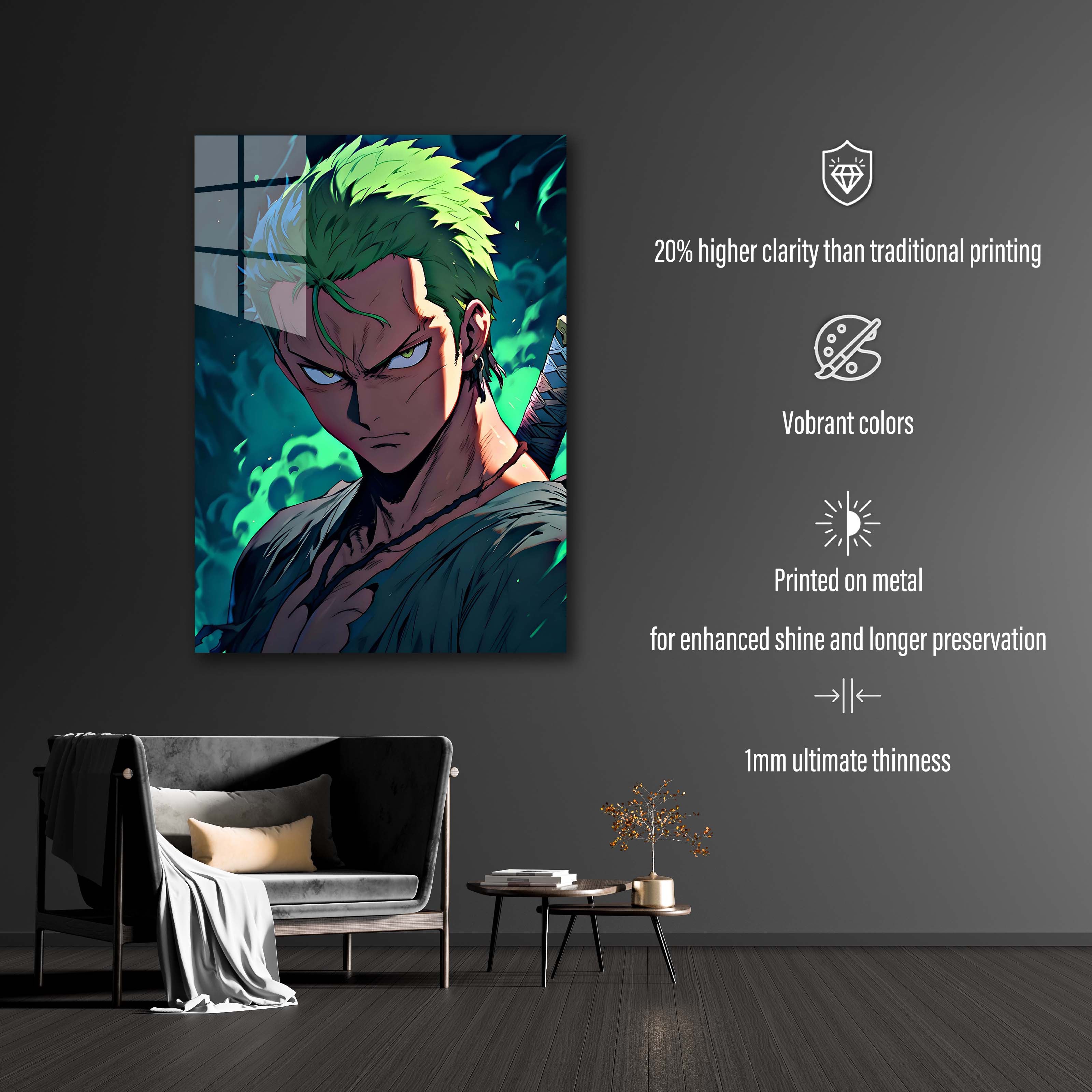 Zoro angry from one piece-designed by @Vid_M@tion