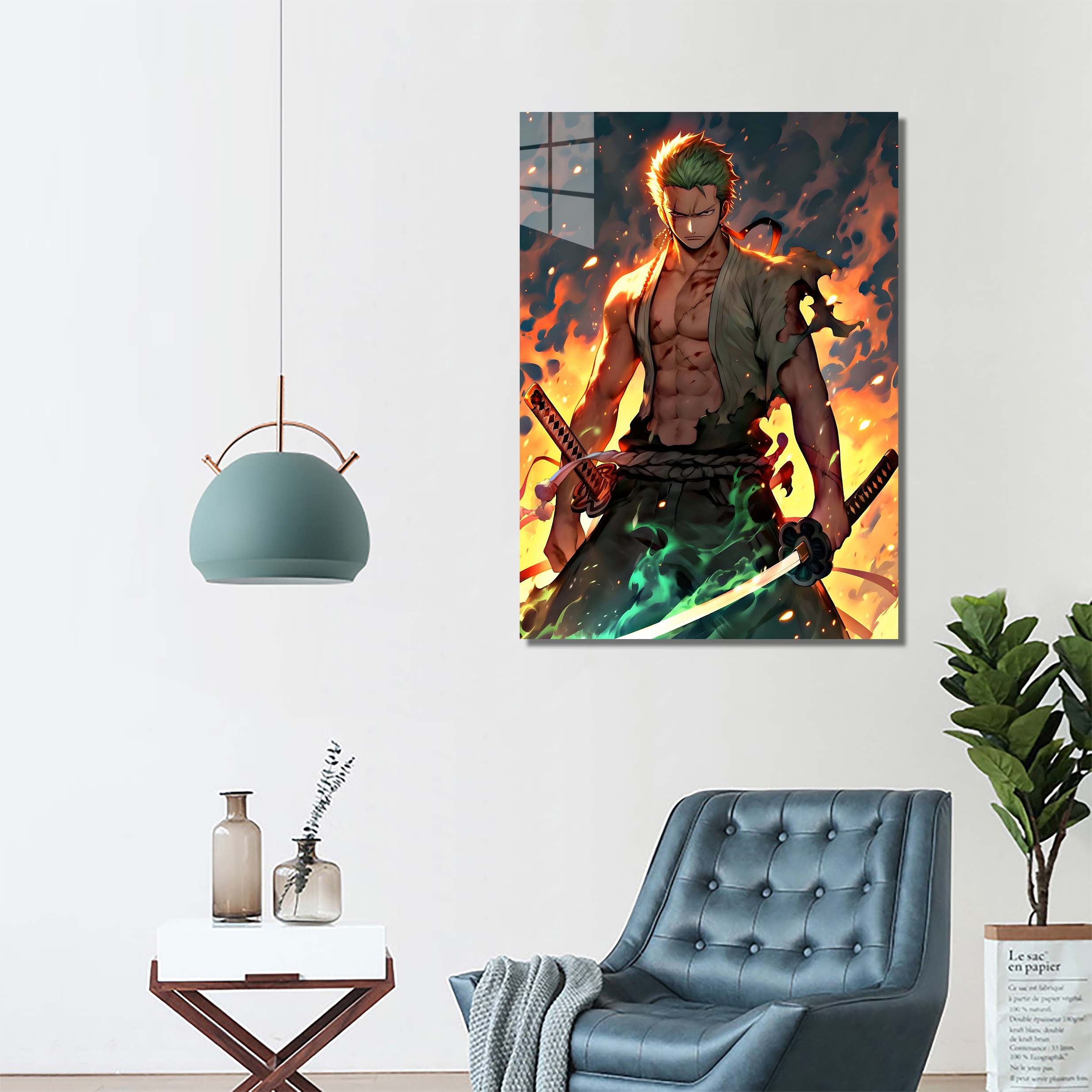 Zoro with amber blades from One Piece