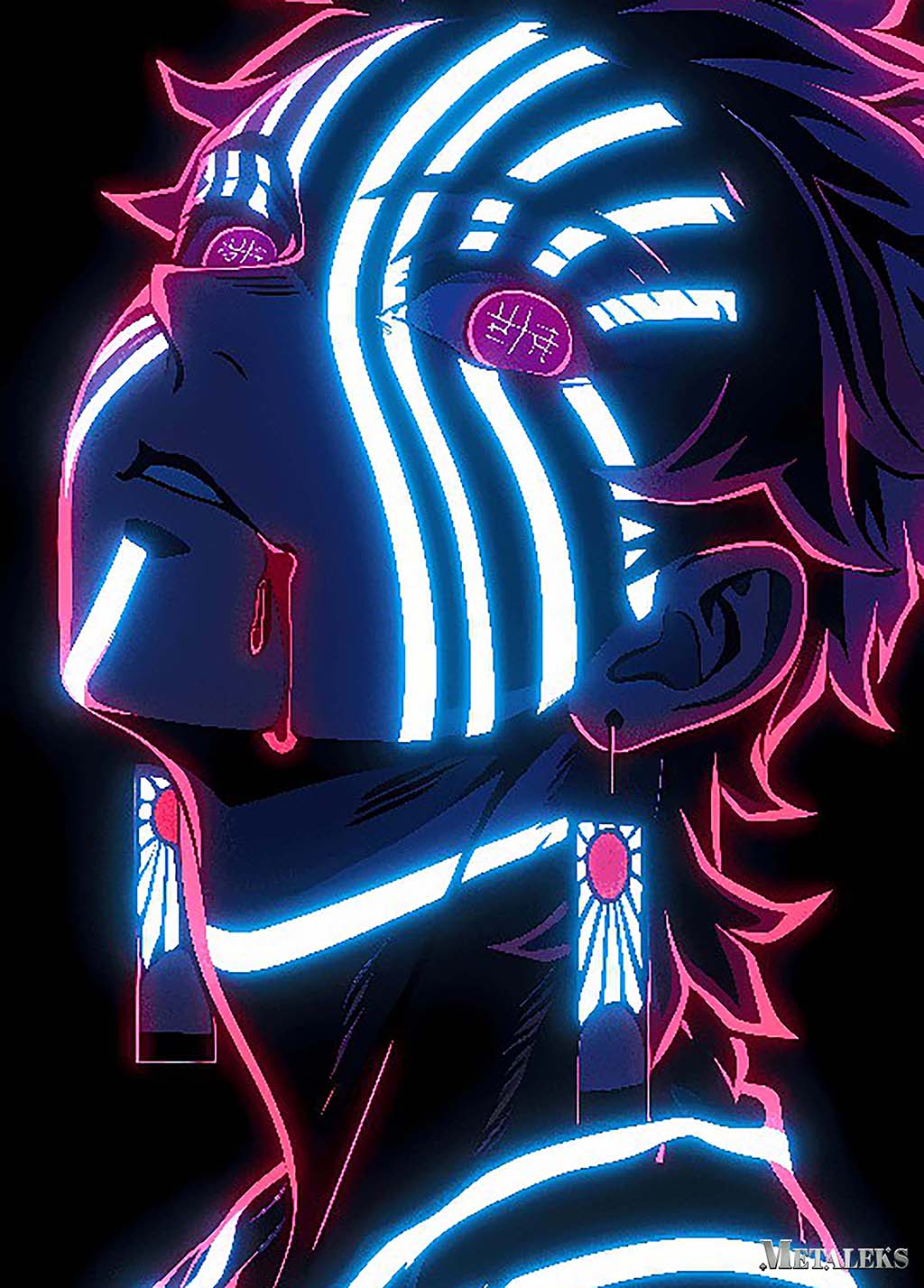 akaza neon art