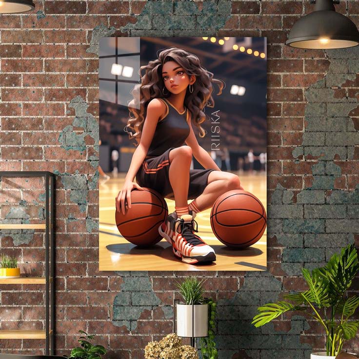 basketball girl -designed by @Riiskaart