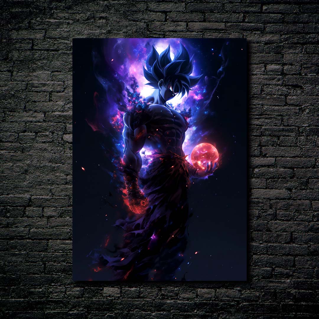 black galaxy Goku-designed by @Ai_inkdreams