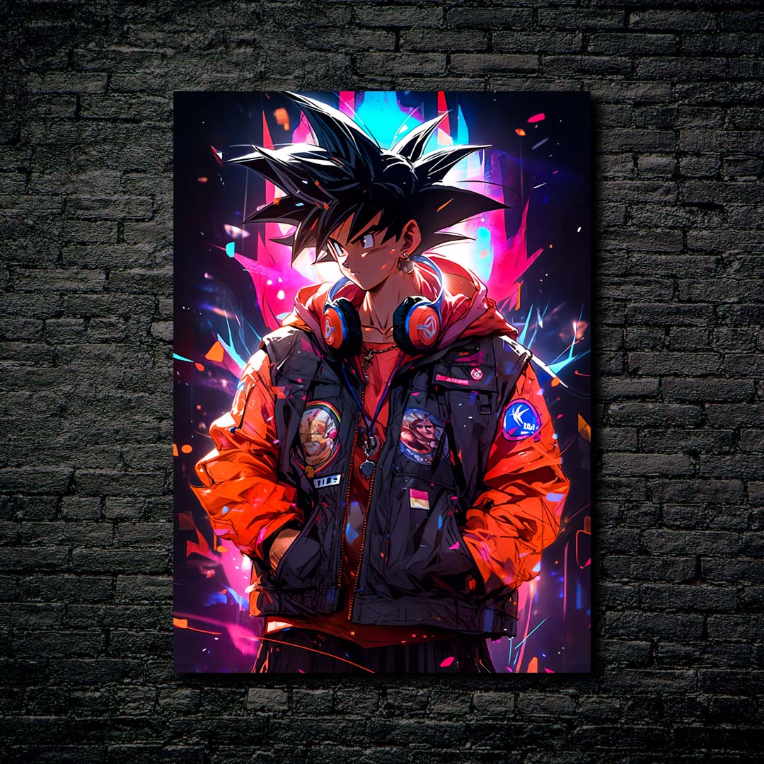 cool Goku-Poster, picture, metal print,handmade | Metaleks