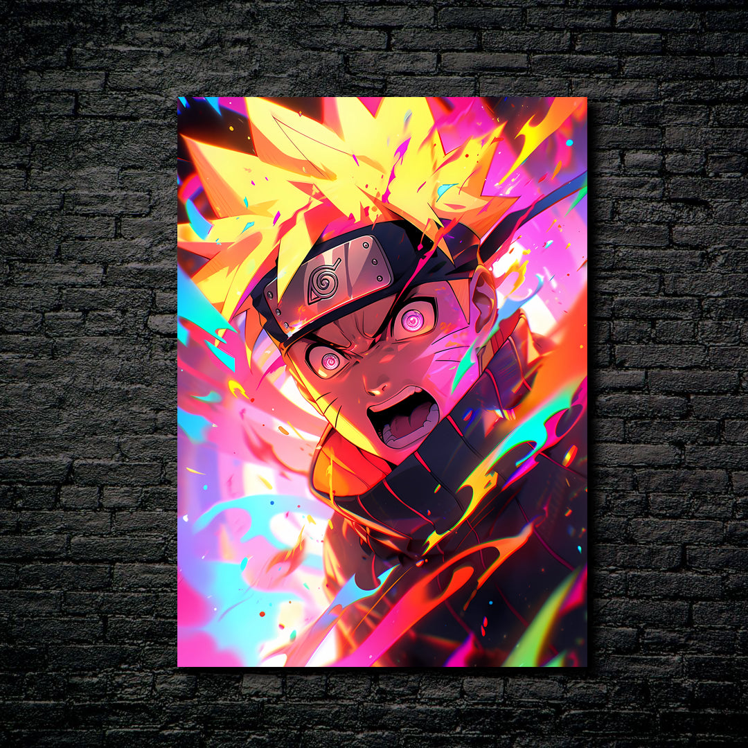 Crazy Color Naruto-designed by @the.artful.ai