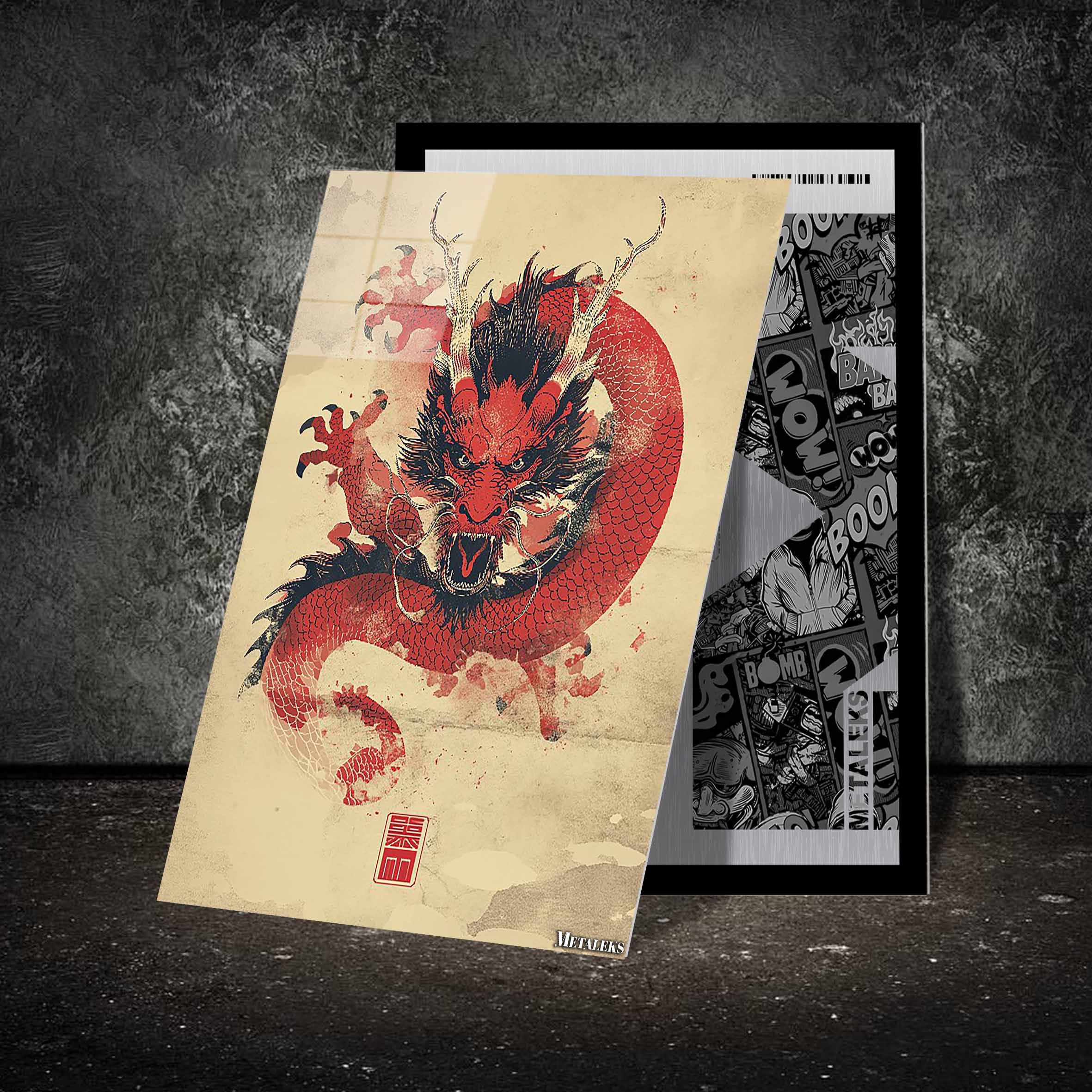 dragon red art-designed by @Amateras Design