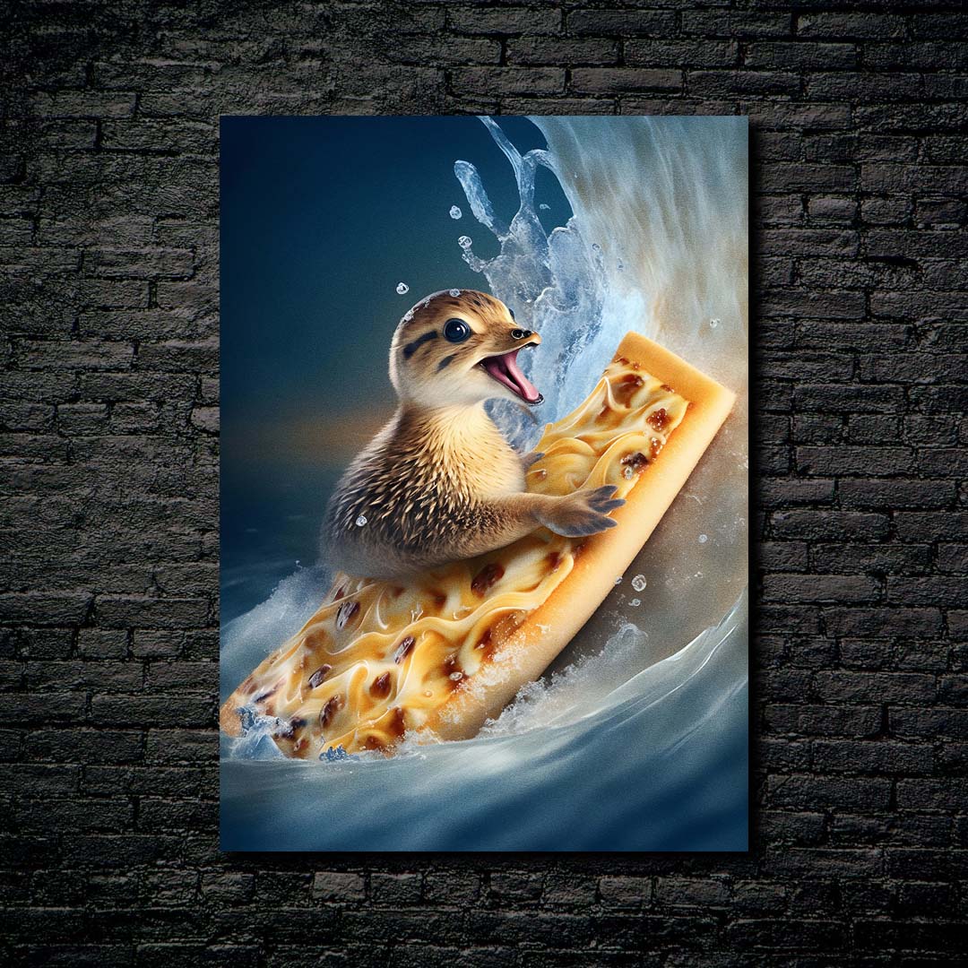 duck fluff with pizz -designed by @elzart_gallery